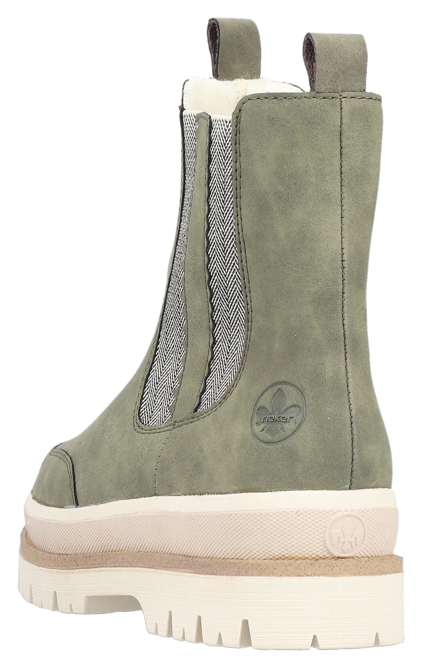 Rieker Chelseaboots, Plateauboots, Winterboots mit Anziehlaschen, Warmfutter