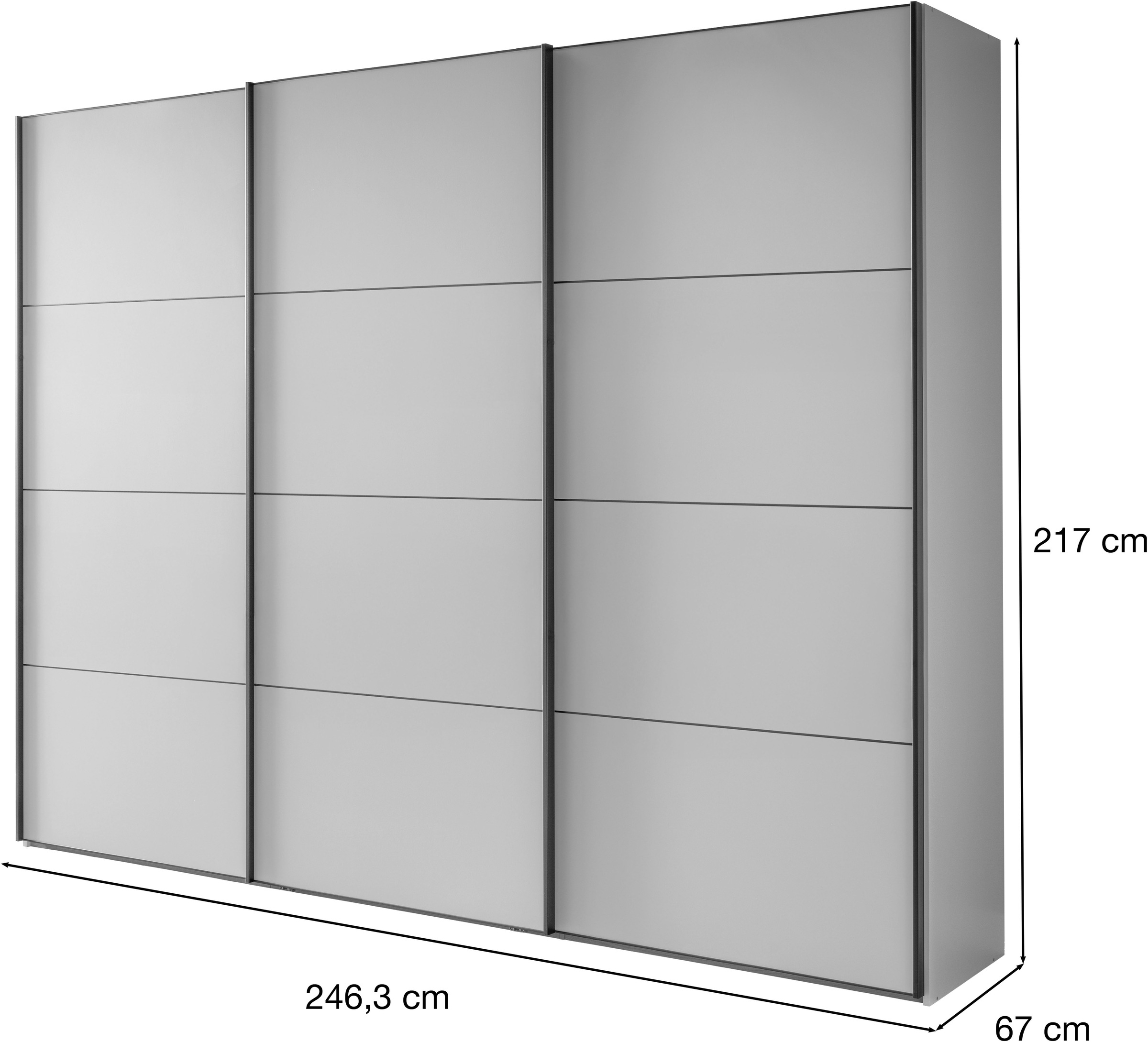 WIEMANN 1100000002199 »Phoenix, Made in Germany, modernes Design, Highlight, Blickfang« Viele Farbkombinationen, in 4 Breiten und in 2 Höhen erhältlich,  maximaler Staurraum, inkl.Einlegeböden, Wäscheböden u. Dämpfer