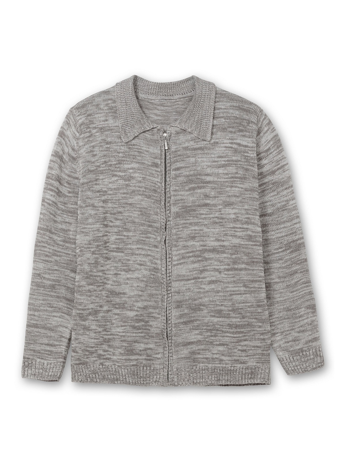Sheego Strickjacke »Große Größen«, mit Polokragen