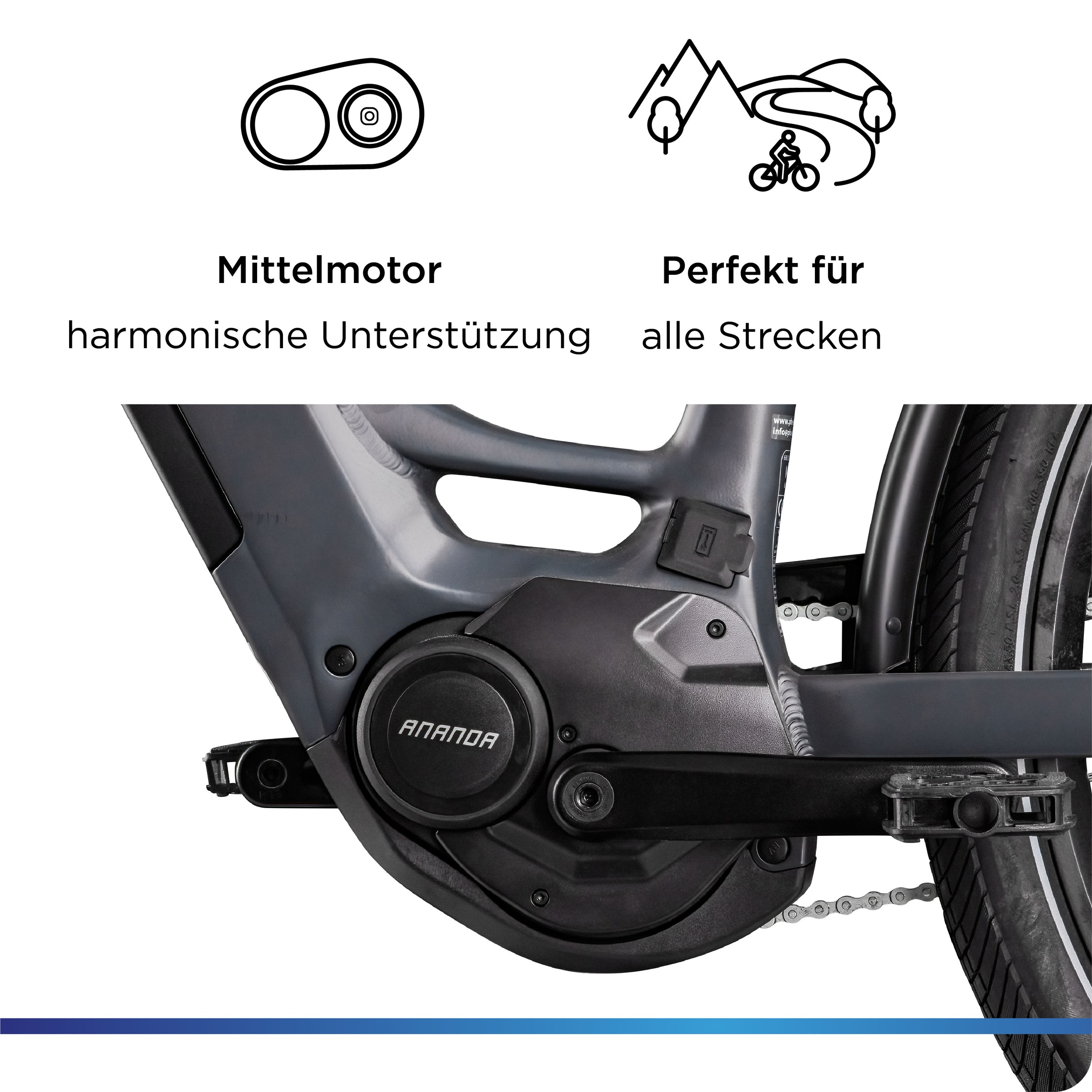 Zündapp »X885« 7 Gang Nabenschaltung Mittelmotor 250 W