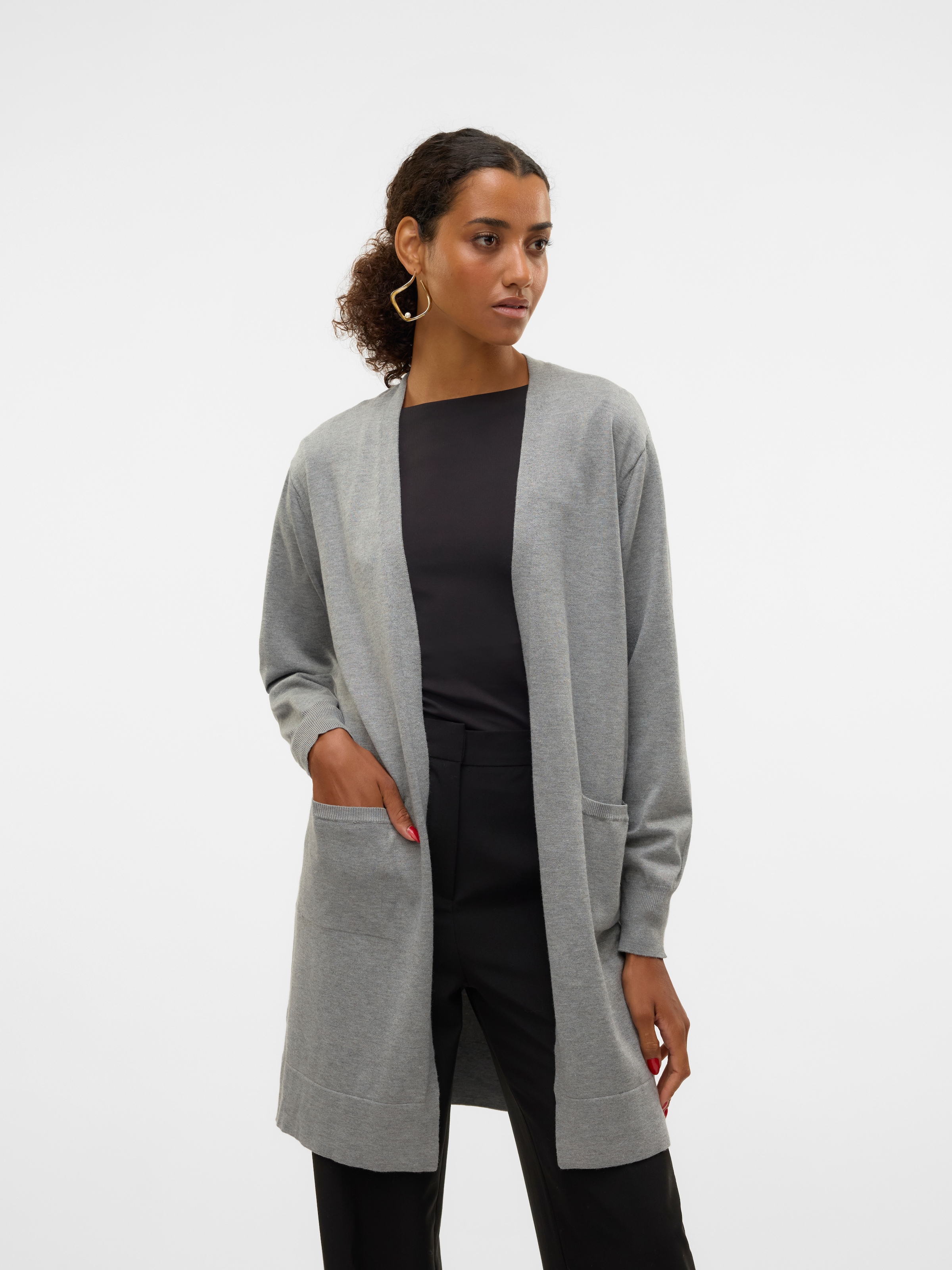 Vero Moda Longstrickjacke "VMSILJE LS OPEN CARDIGAN GA NOOS" günstig online kaufen