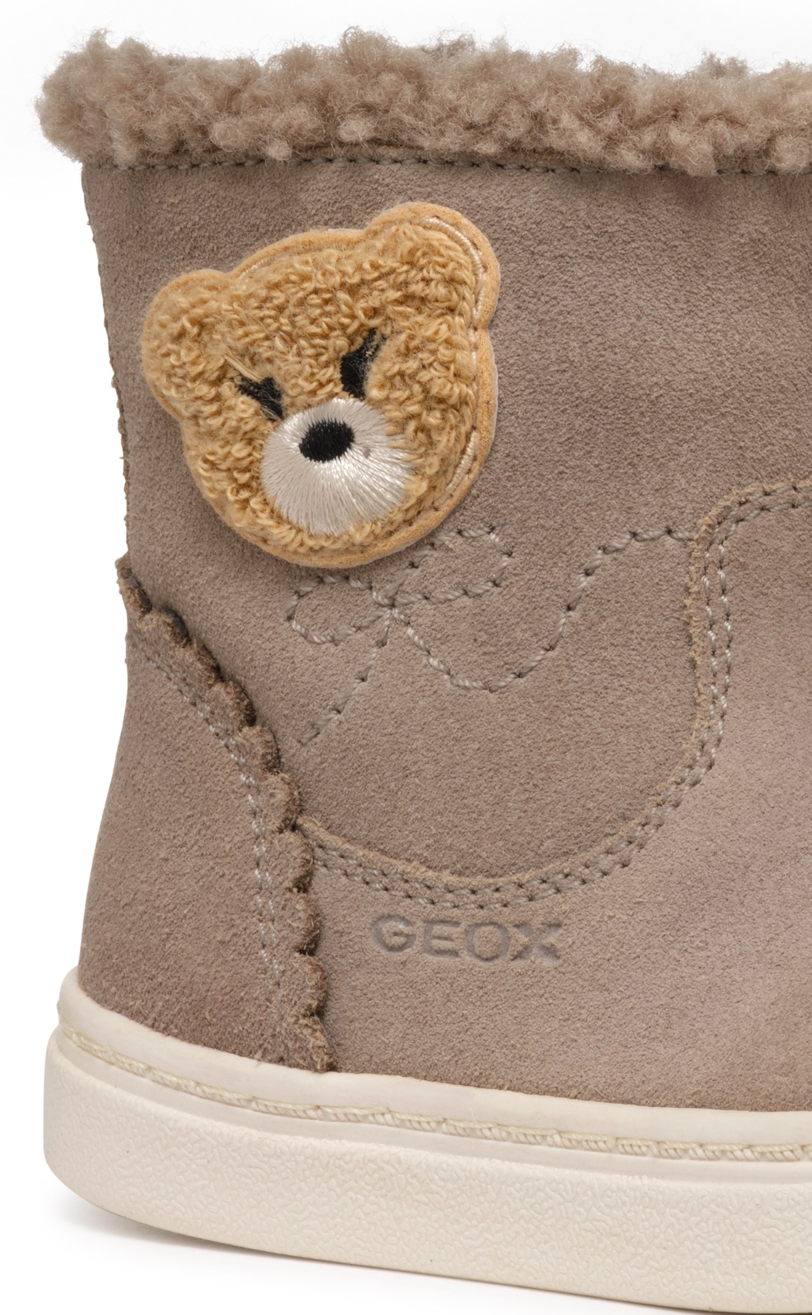 Geox Winterboots »B NASHIK GIRL A«, Klettstiefel, Babystiefel Winterstiefel mit süßem Patch