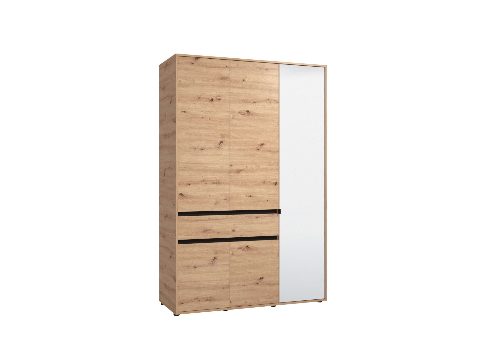 INOSIGN Kleiderschrank »Corbett, grifflose Optik, FSC-zertifziert, Made in Europe«, (138 oder 182,5cm breit, 211cm hoch und 54,5cm tief), mit Spiegel, 1 Schublade und Innenausstattung