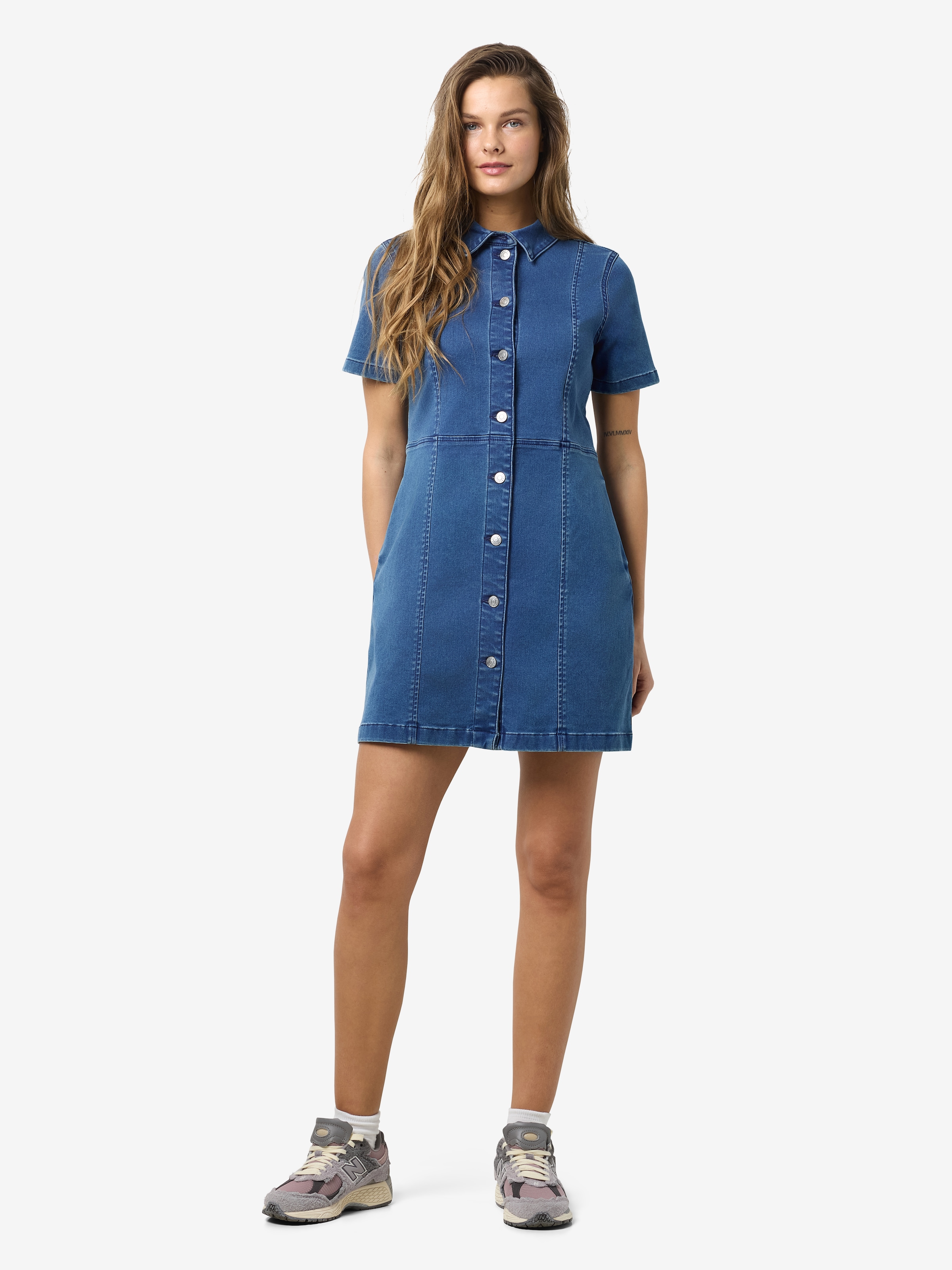 Noisy may Jeanskleid »NMNISA S/S SLIM DENIM DRESS VI534MB NOOS«