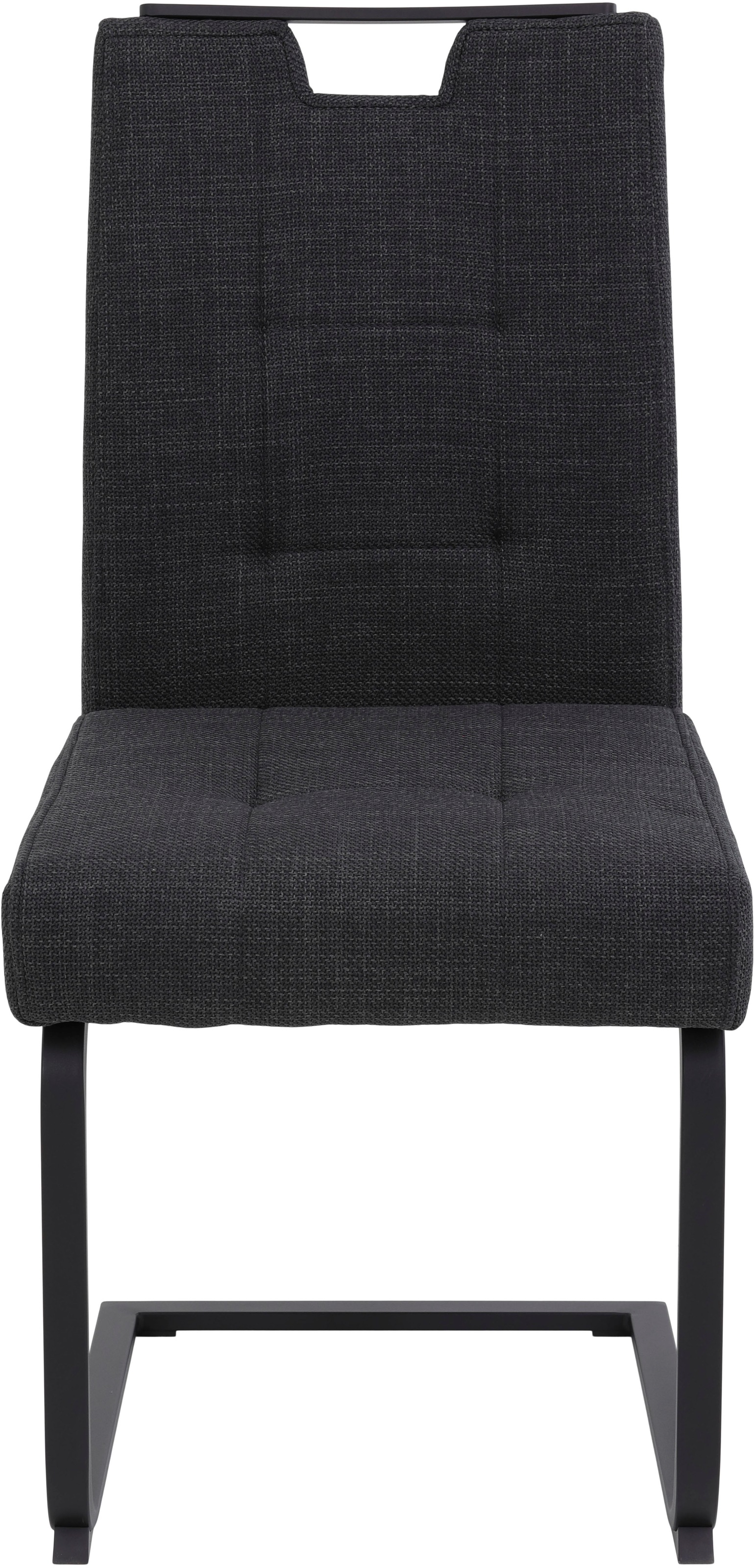 Thumbnail - HELA Freischwinger "WIEN, Esszimmerstuhl, Komfortstuhl" (Set) 2 Stk.Flachrohrschwinger,XL Sitzbreite,Griff,Federkorb,140...