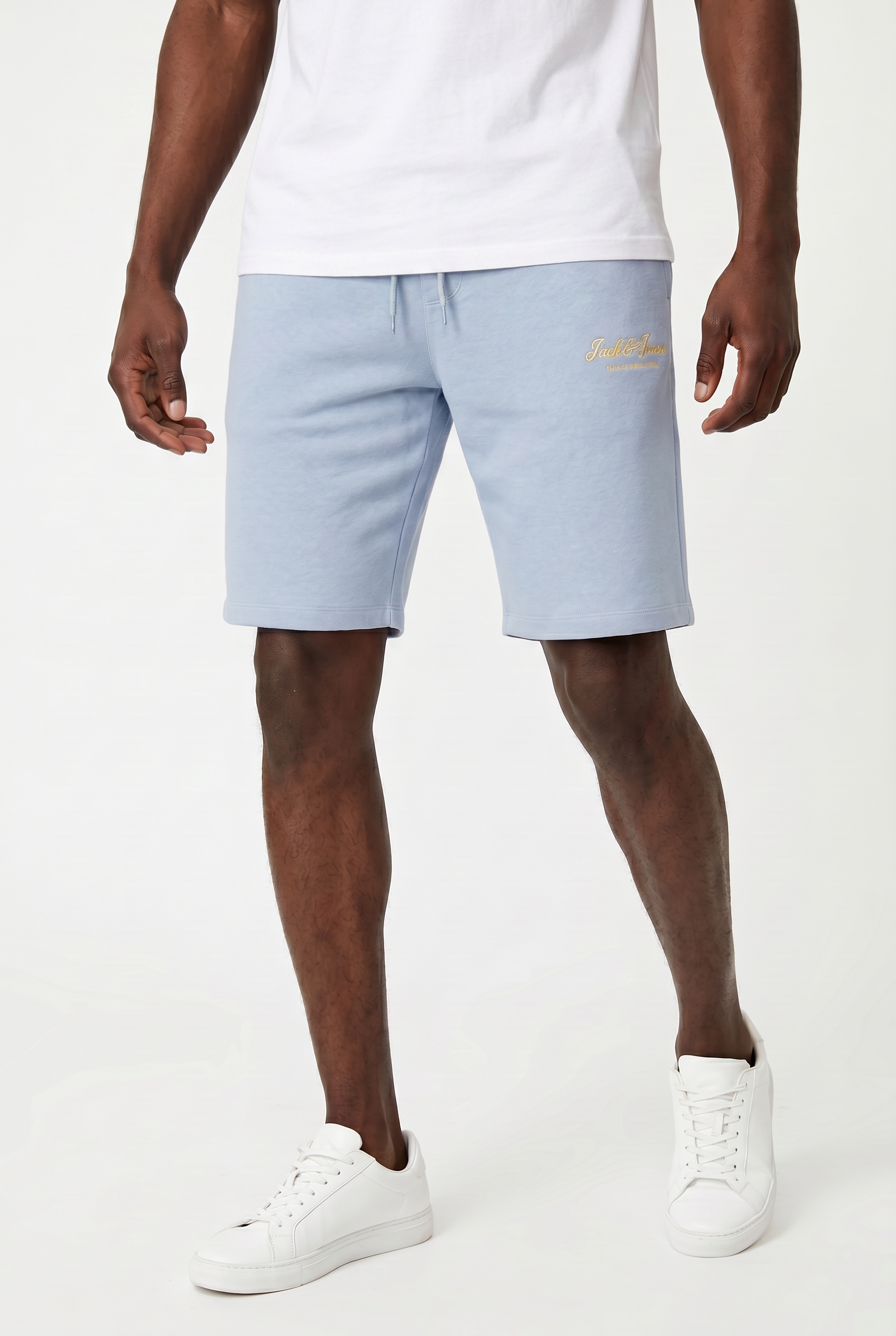 Jack & Jones Laufhose "JPSTGORDON ARCHIVE COLOR SWEAT SHORT MID" mit Logo Schriftzug