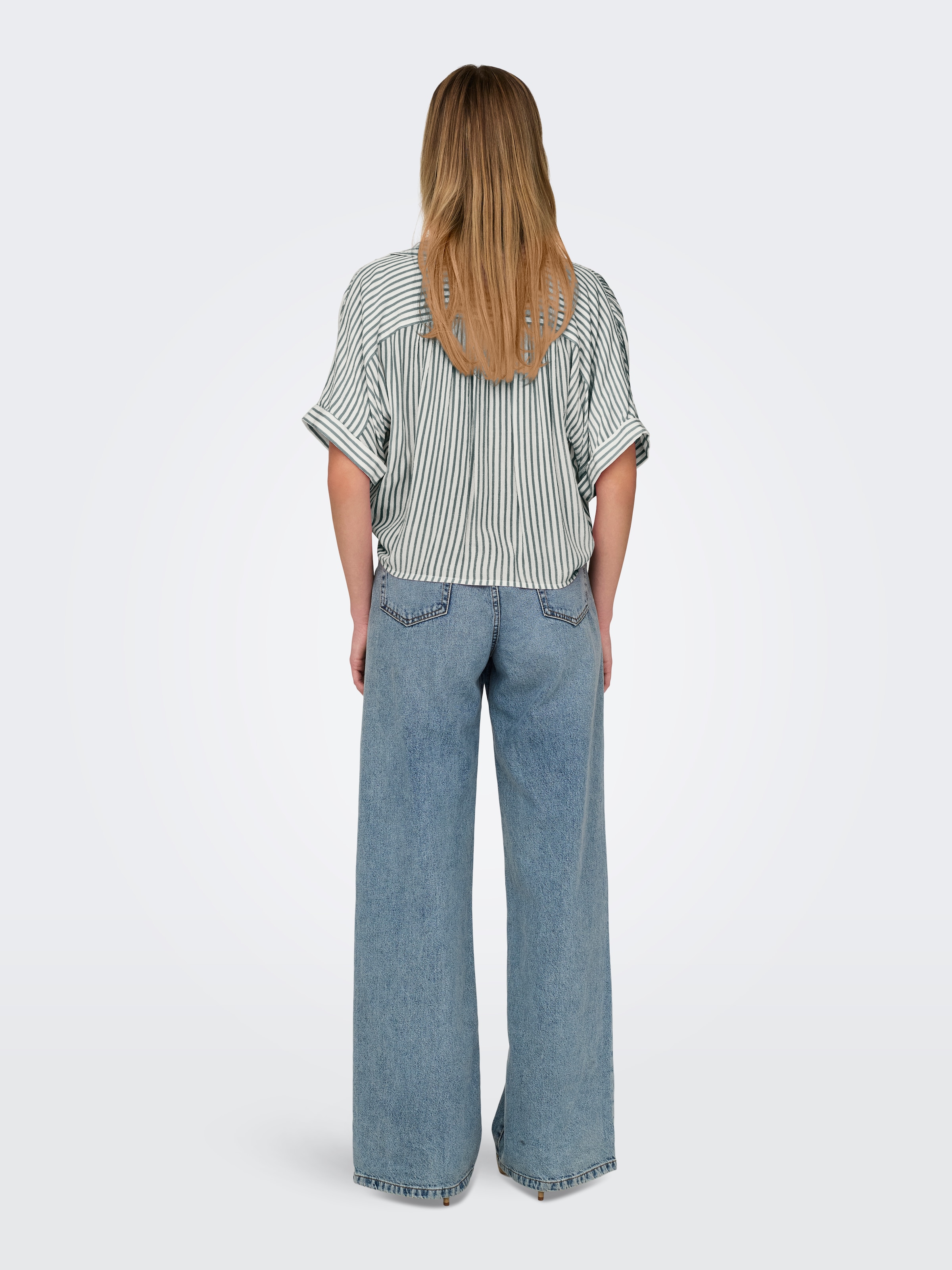 ONLY Kurzarmbluse »ONLPAULA LIFE S/S TIE SHIRT WVN NOOS«