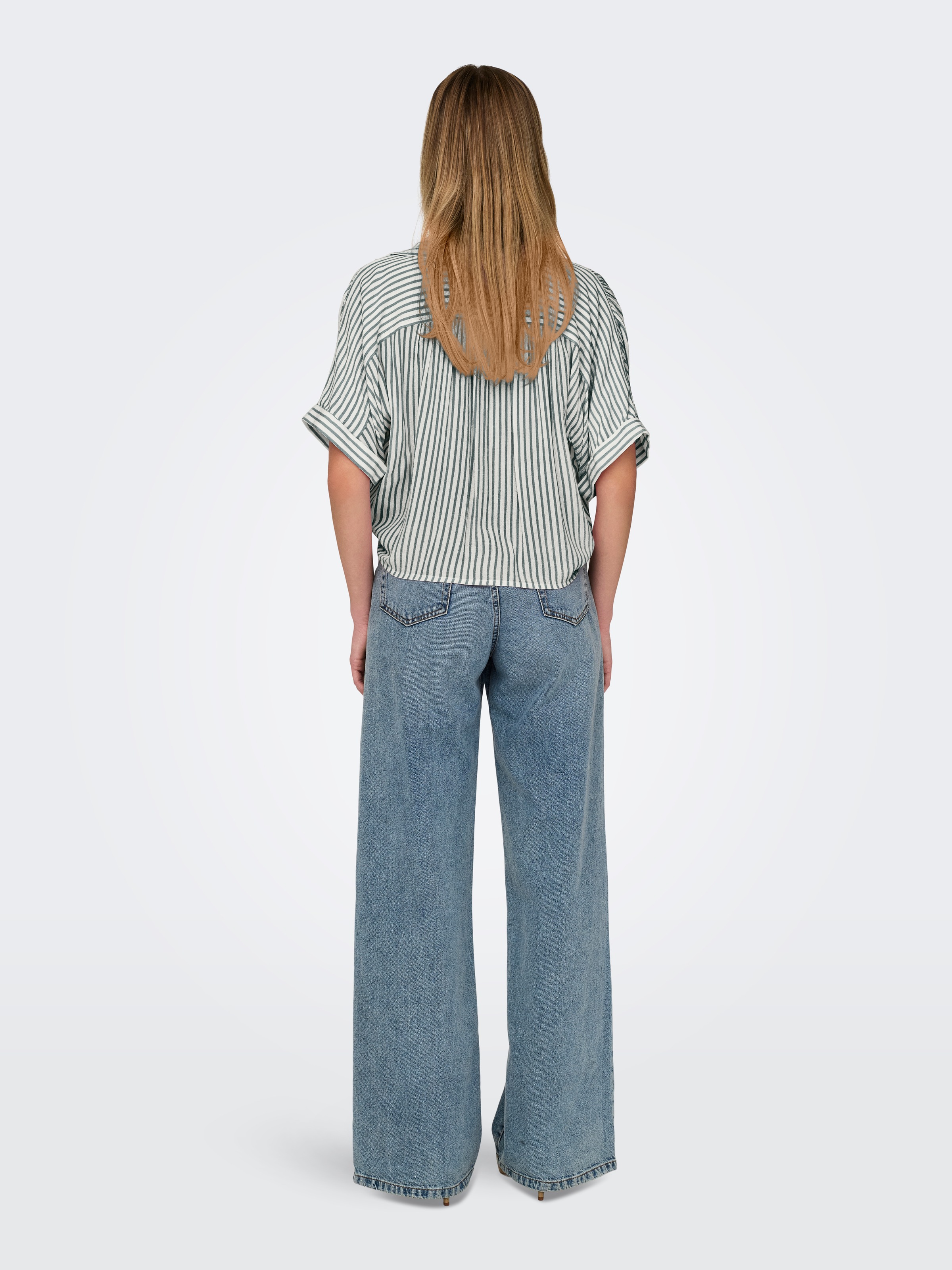 ONLY Kurzarmbluse "ONLPAULA LIFE S/S TIE SHIRT WVN NOOS" günstig online kaufen