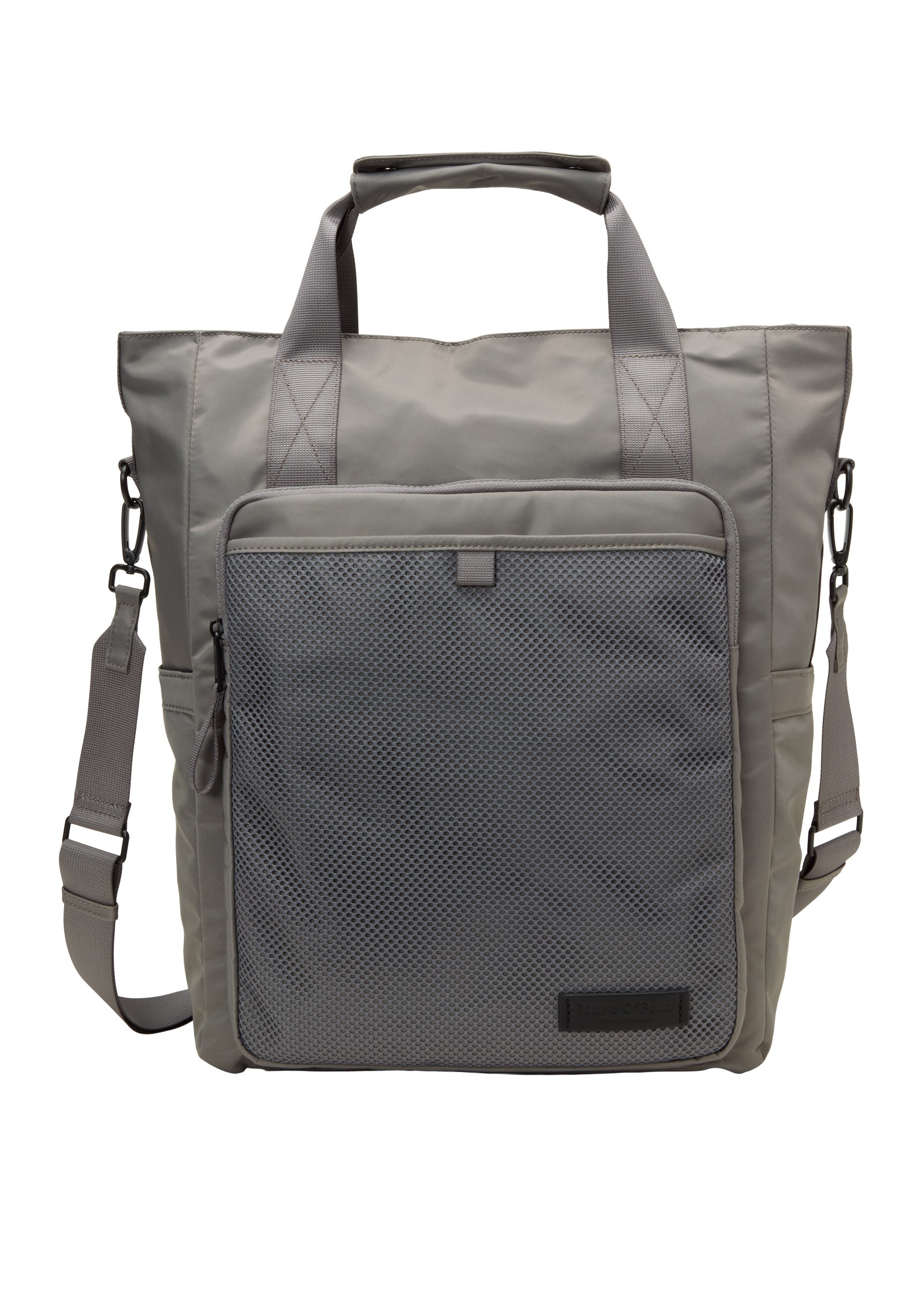 MARC O'POLO Herren Rucksack "aus wasserabweisendem Recycling-Material", grau, unifarben, Rucksäcke