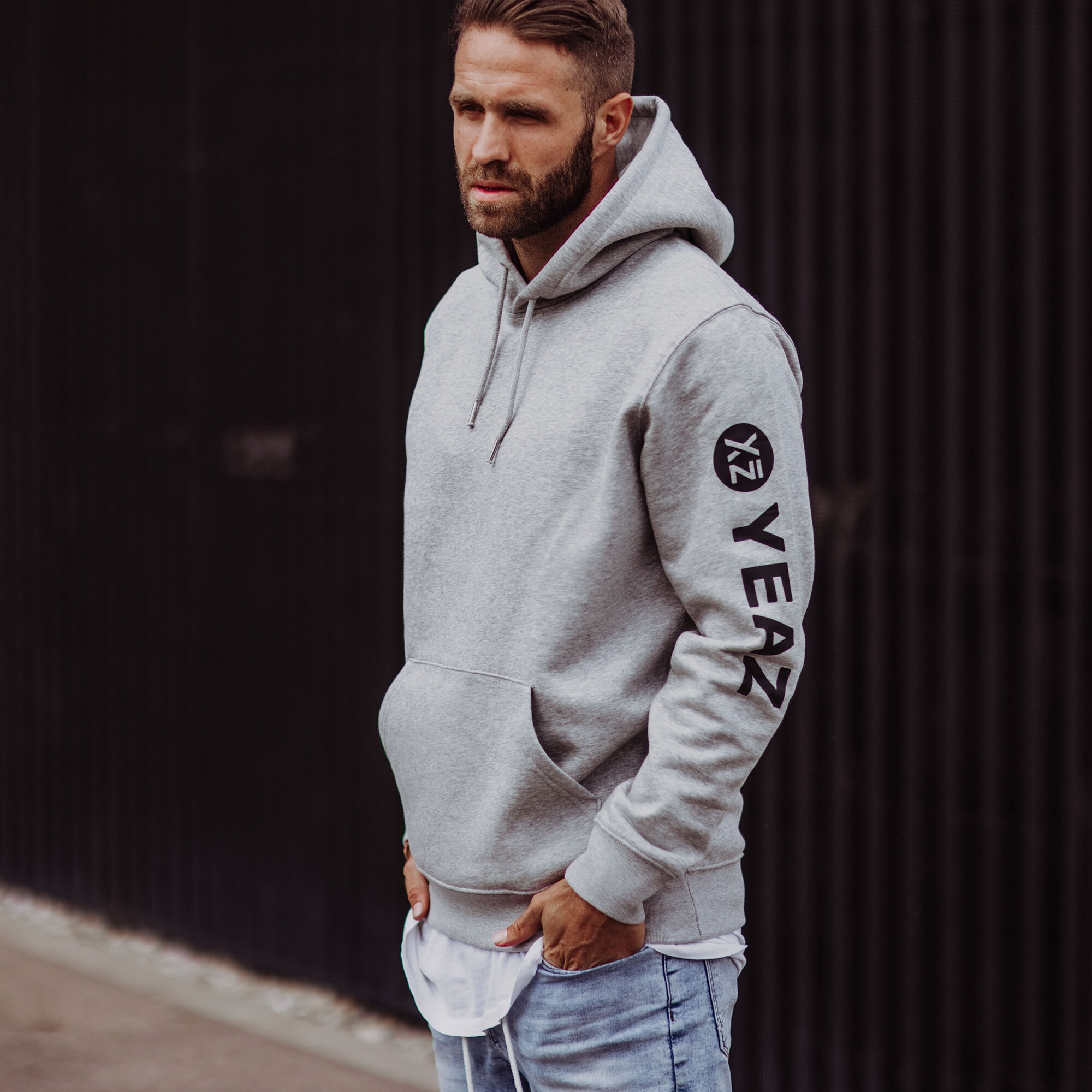 YEAZ Kapuzenpullover »Hoodie Sky Grey (unisex) CUSHY«