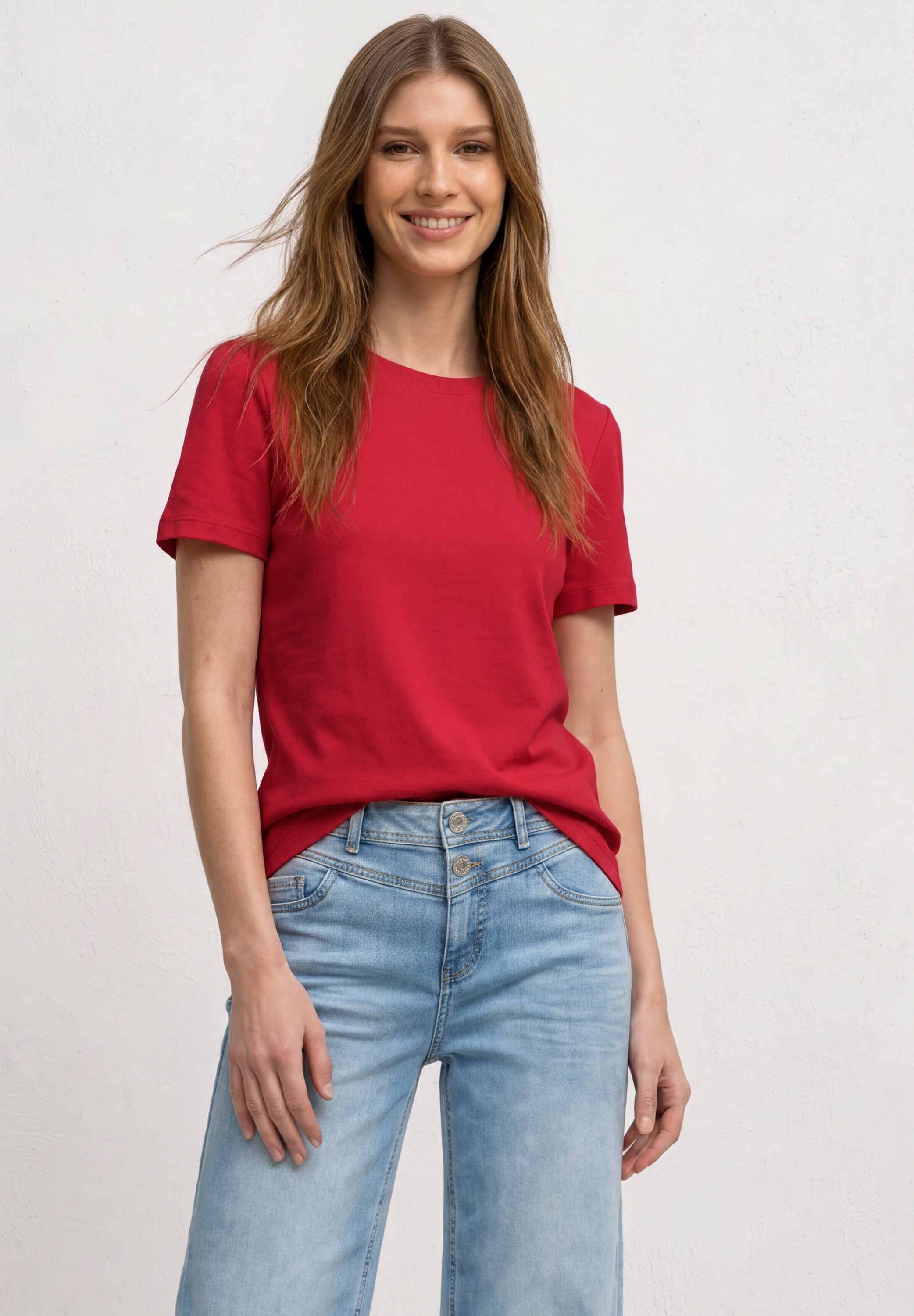 STREET ONE T-Shirt im soften Baumwoll-Mix