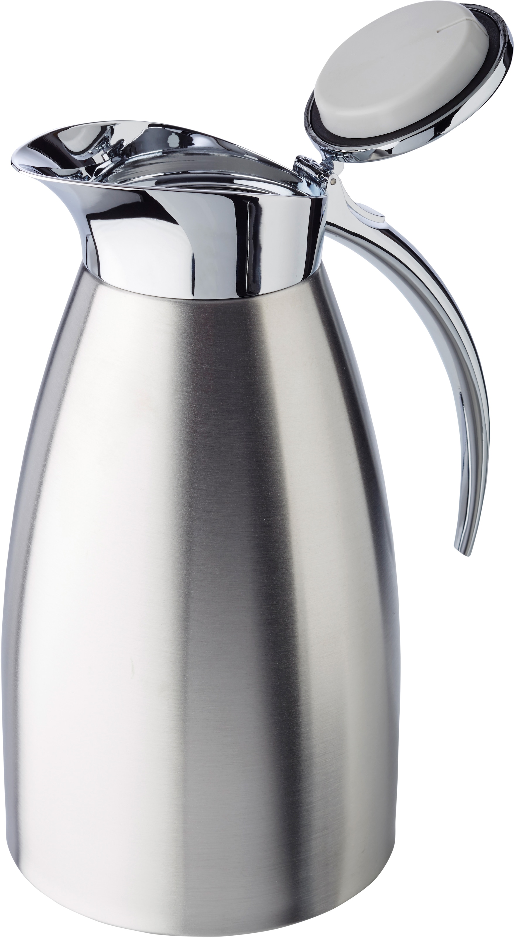 APS Isolierkanne »Advanced«, 1,5 l, Einhandautomatik, Edelstahl 18/8, doppelwandig