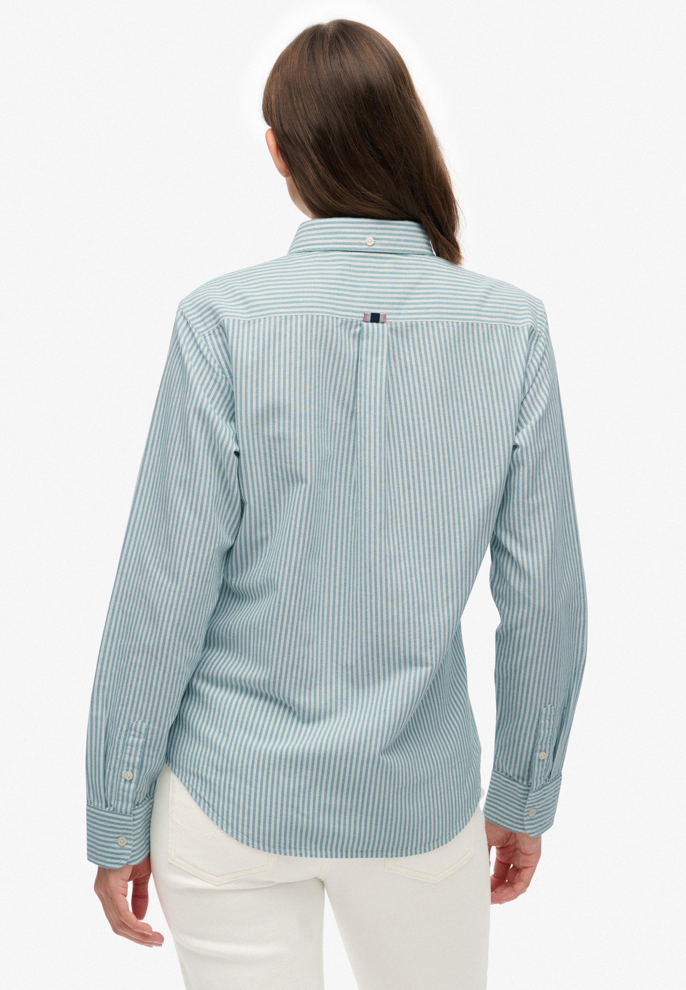 Superdry Hemdbluse »SLIM OXFORD BD L/S SHIRT« Baumwolle, slim fit