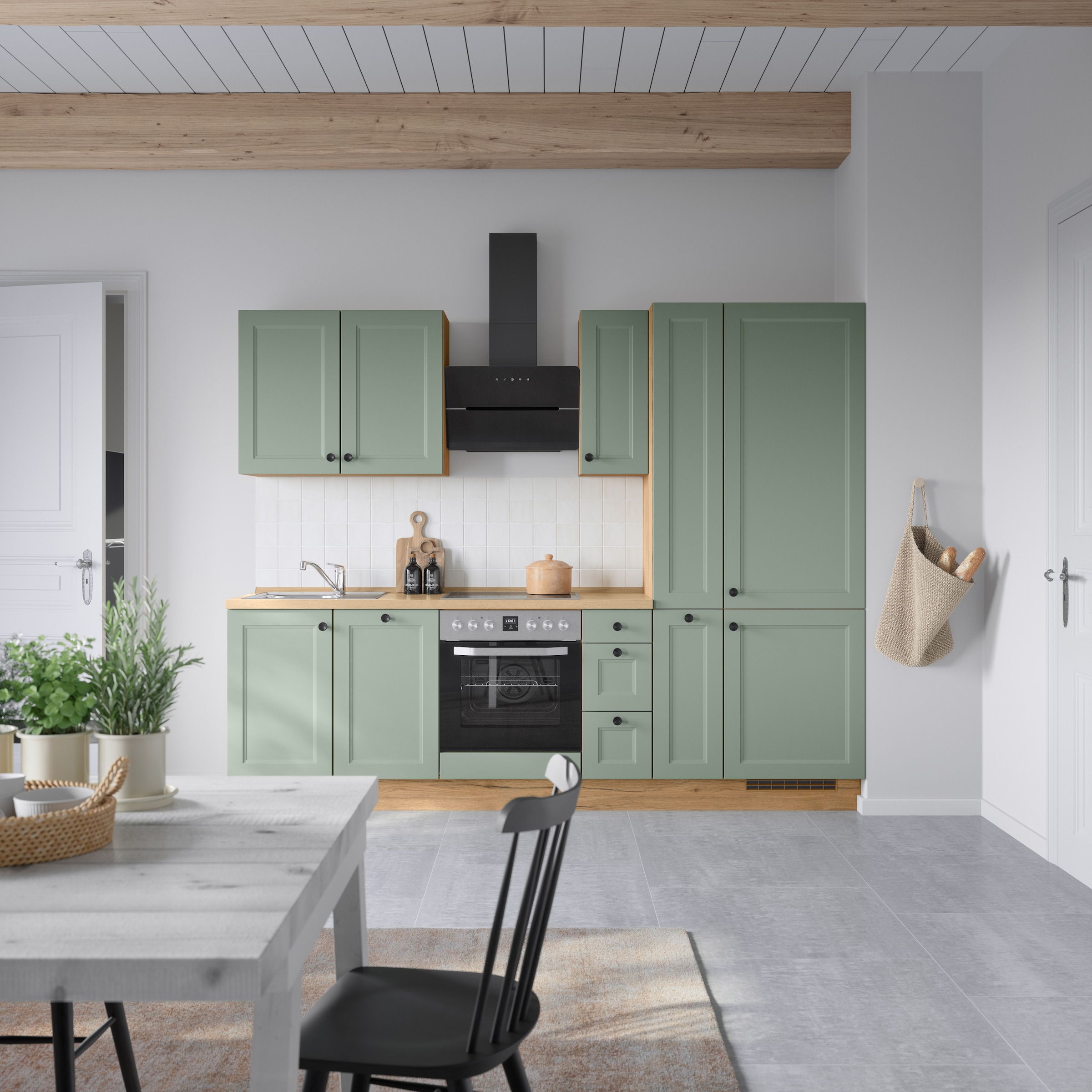 nobilia® Küchenzeile »"Cascada II"« vormontiert, Breite 270 cm, Ausrichtung wählbar, wahlw. mit E-Geräten