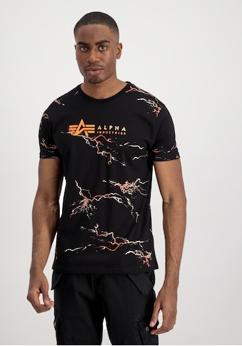 T-Shirt »ALPHA INDUSTRIES Men - T-Shirts Lightning AOP T«