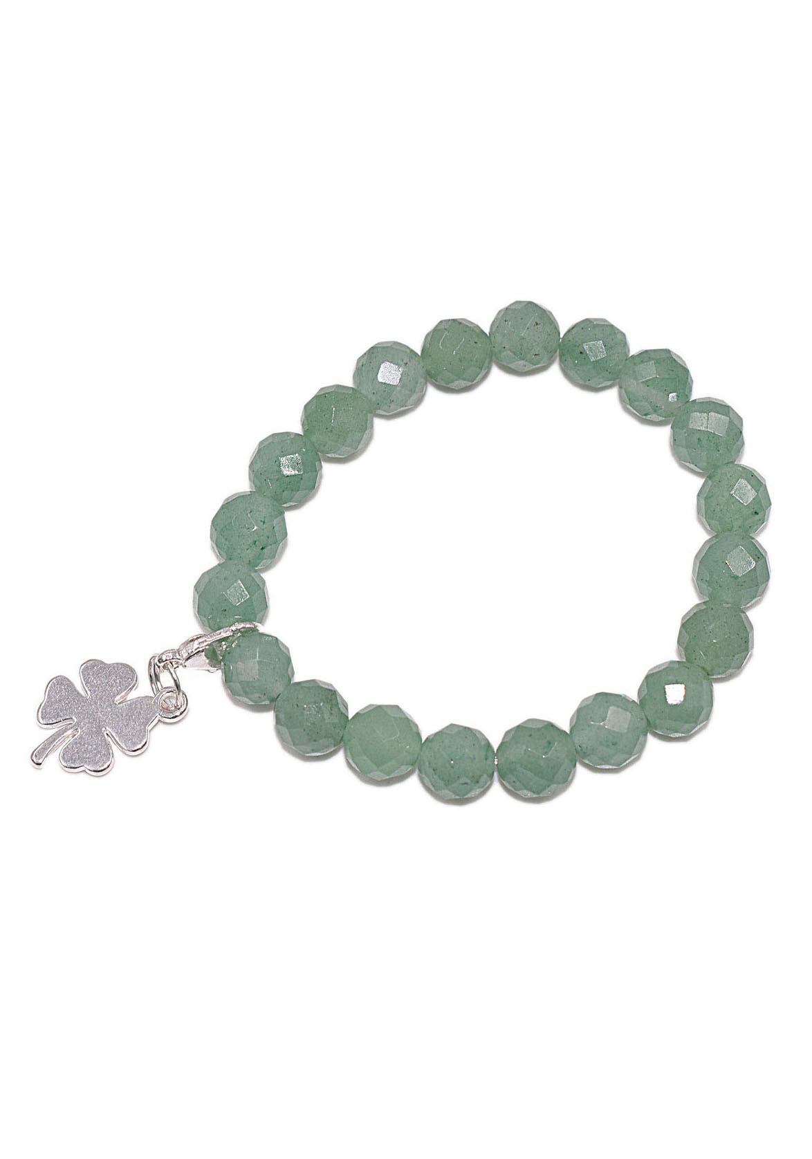 Firetti Charm-Armband »Schmuck Geschenk Charm Kleeblatt«, Made in Germany - mit Rosenquarz oder Aventurin