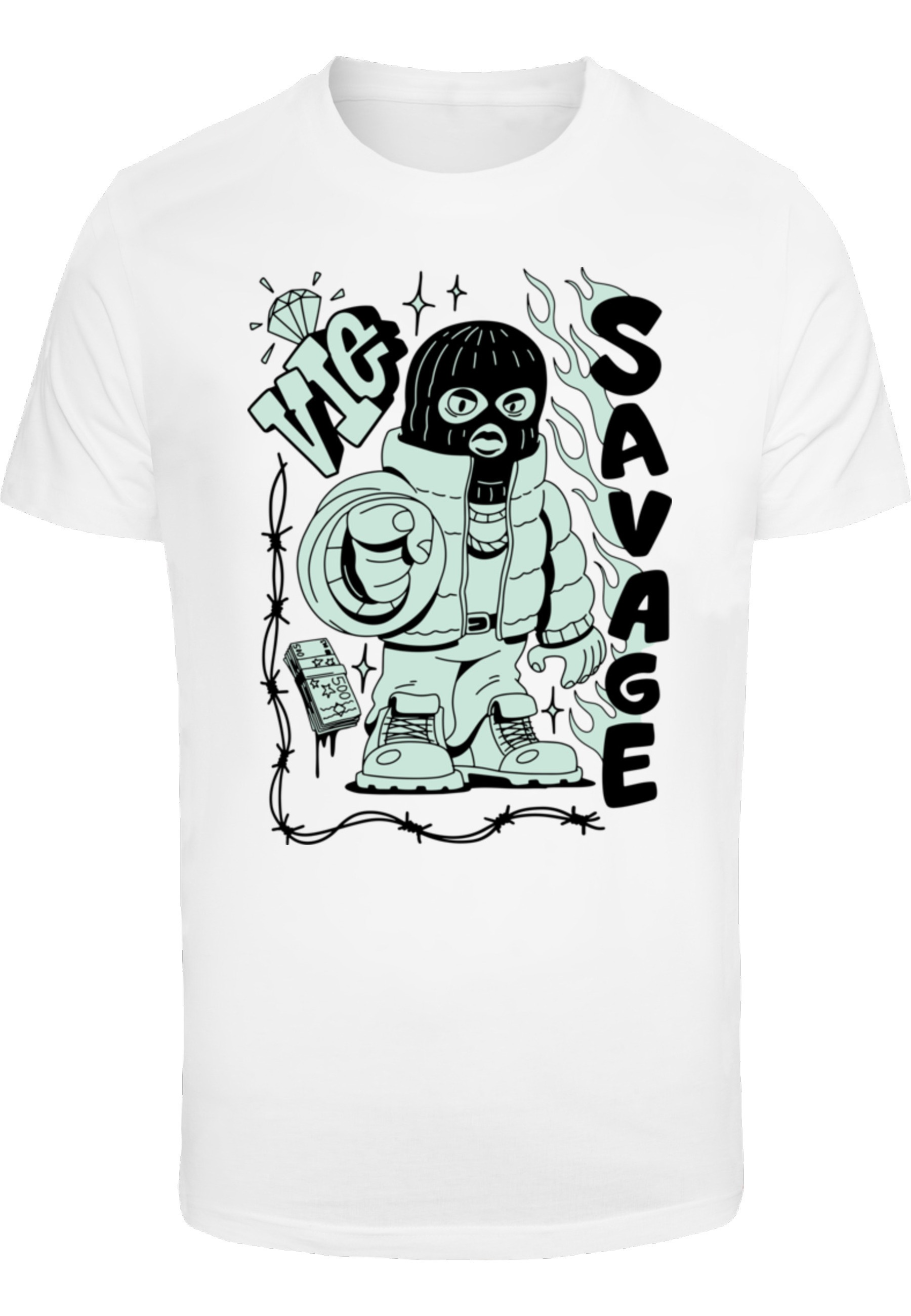 MisterTee T-Shirt "MisterTee Savage Balaclava Tee" 1 Stk.