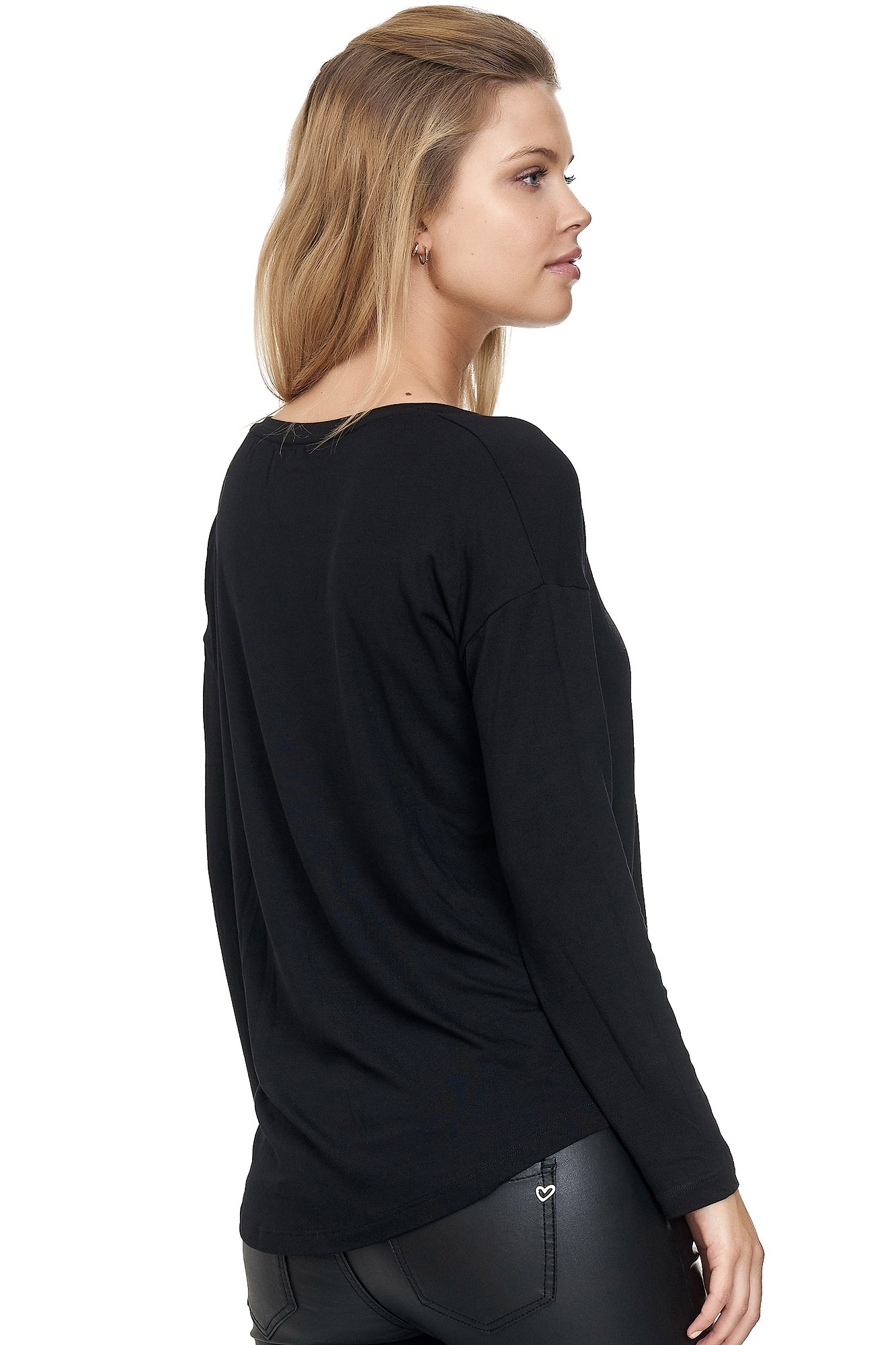 Decay Langarmshirt, mit Glanzprint