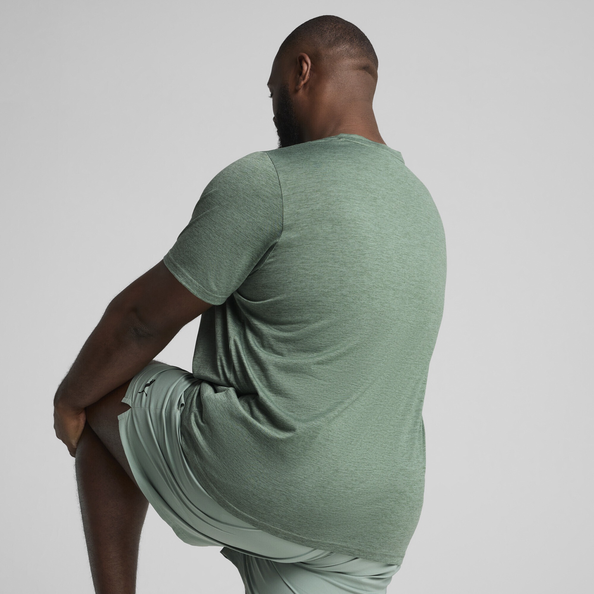 PUMA Trainingsshirt »TAD ESSENTIALS Meliertes T-Shirt mit Cat Logo Herren«