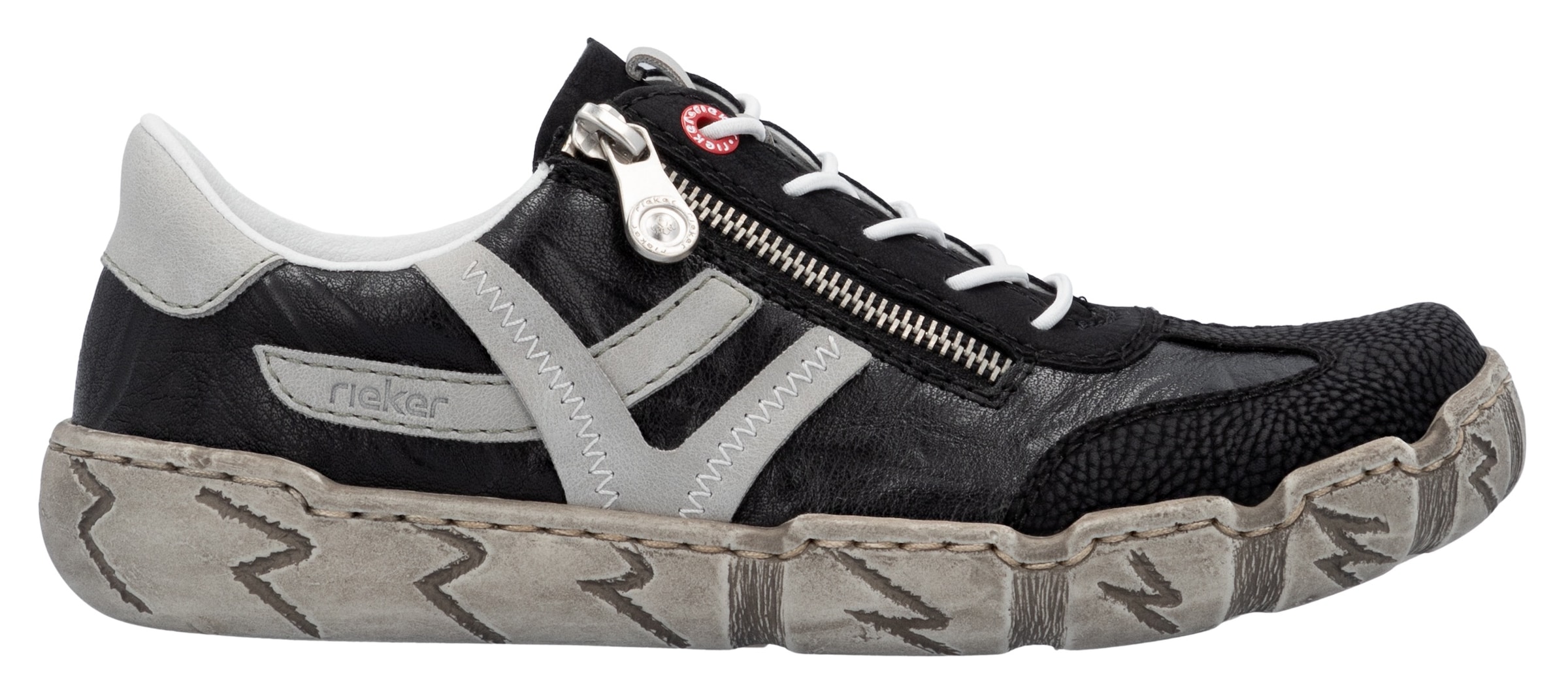 Rieker Slip-On Sneaker, Halbschuh, Schlupfschuh, Freizeitschuh mit weicher Innensohle
