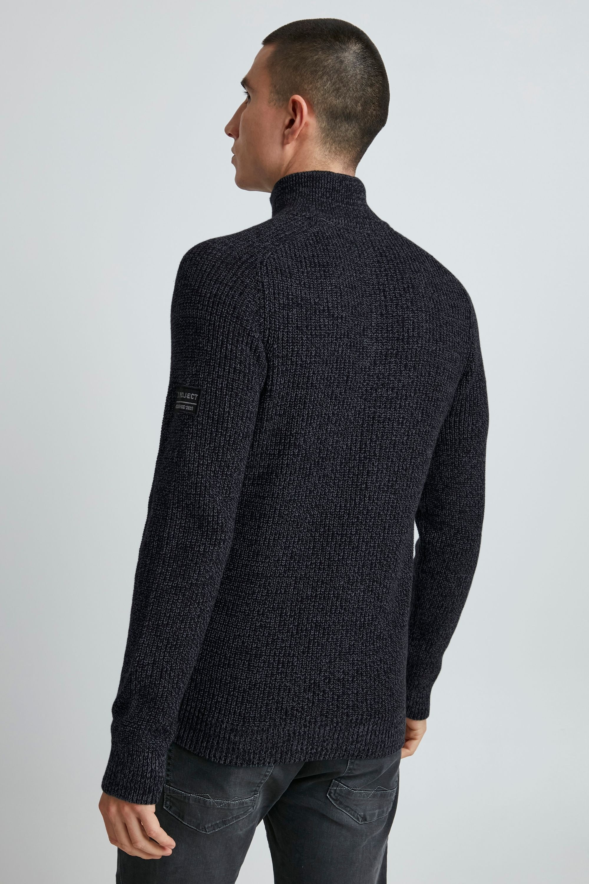 Troyer 11 PROJECT "Troyer PRAmilcar", Herren, Gr. XL, schwarz, Obermaterial: 100% Baumwolle CO., meliert, normal, Pullover Troyer 3