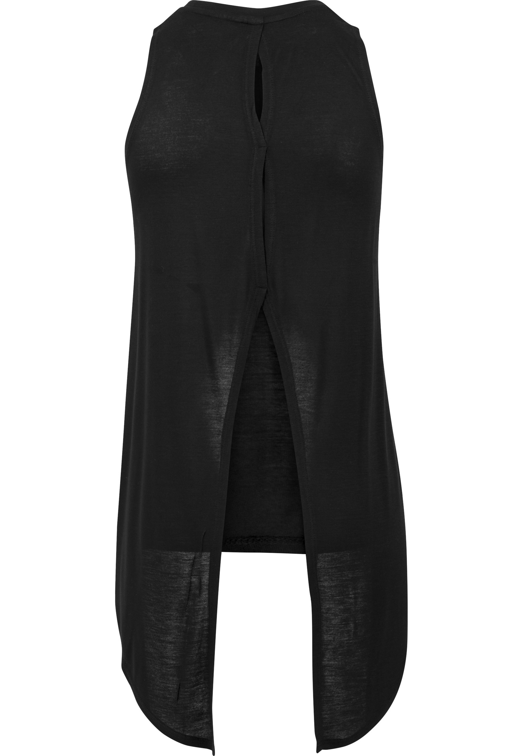 URBAN CLASSICS Tanktop "Urban Classics Damen Ladies HiLo Viscose Top" 1 Stk günstig online kaufen