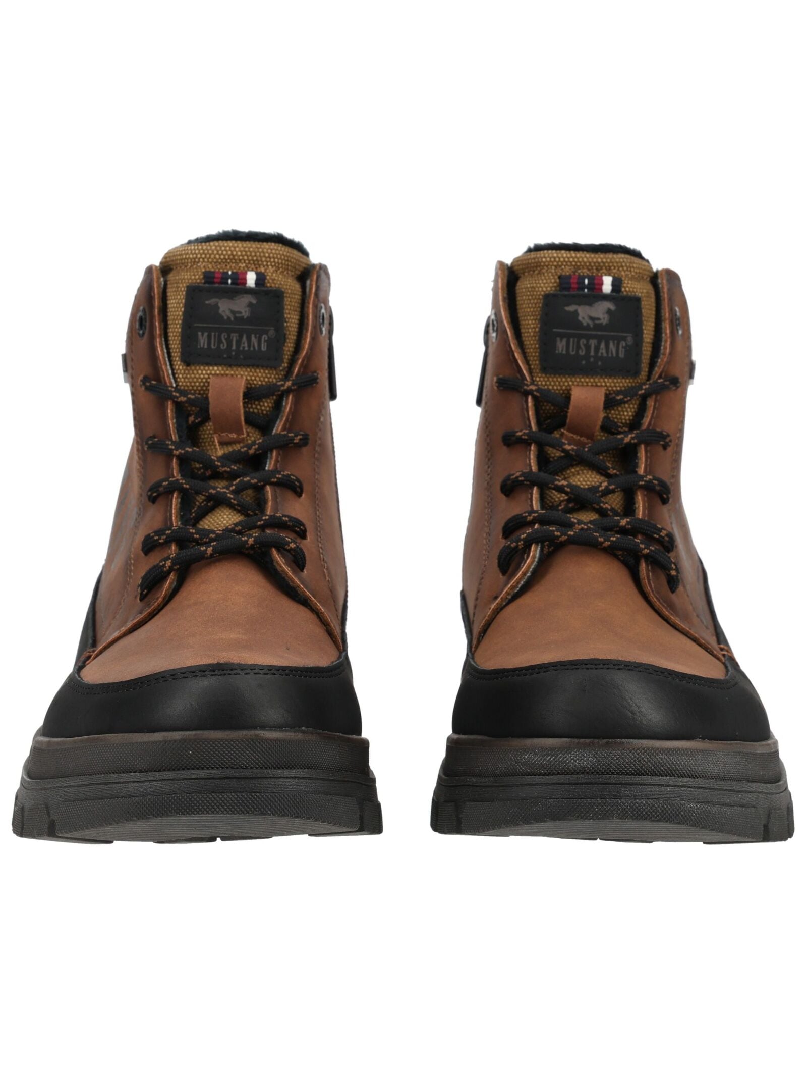 Mustang Shoes Schnürstiefelette »Mustang Shoes Stiefelette Lederimitat«