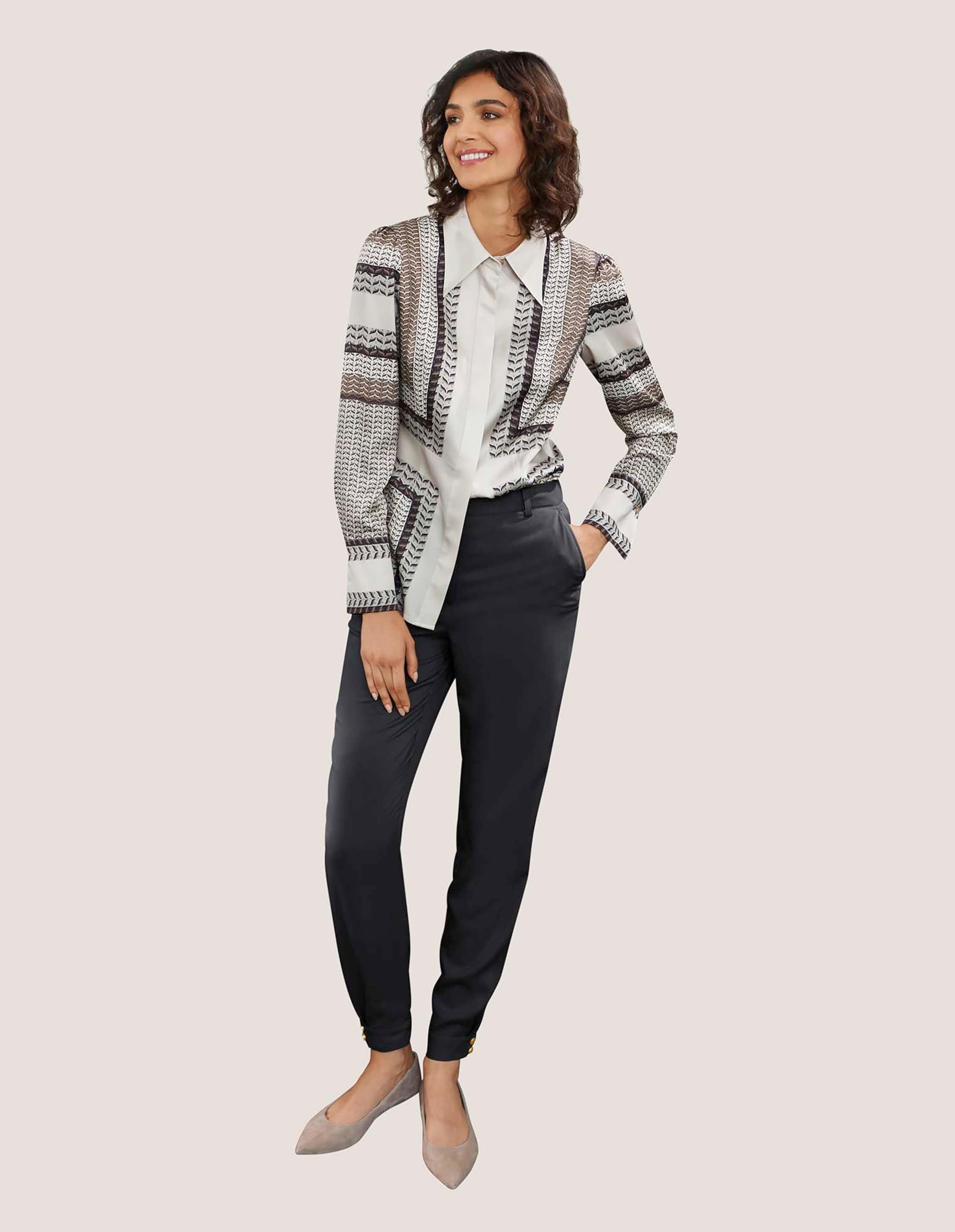 Thumbnail - MADELEINE Stoffhose "Hose Schmale Hose mit modischem Saumbündchen"