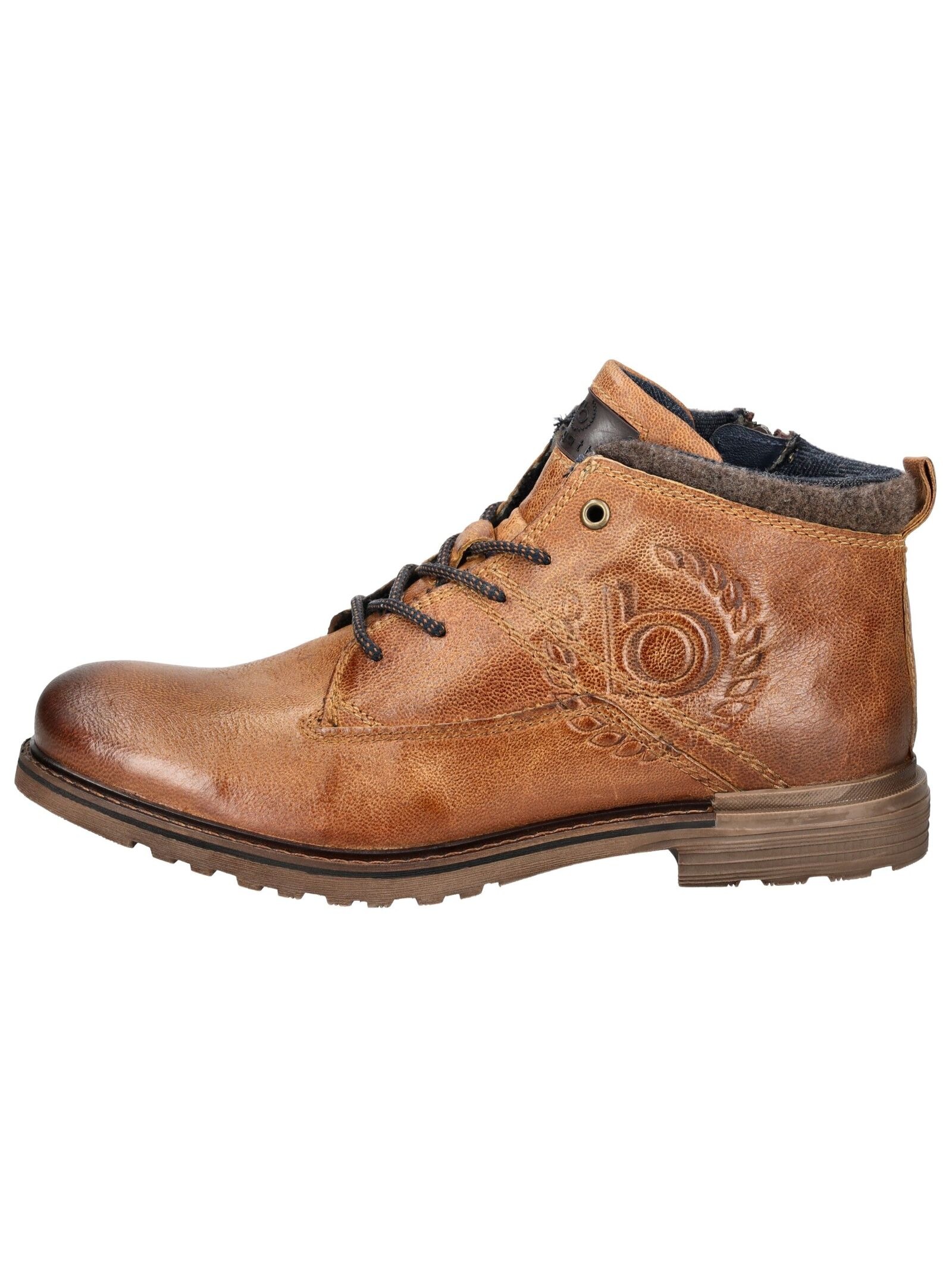 bugatti Schnürstiefelette "bugatti Stiefelette Leder" günstig online kaufen
