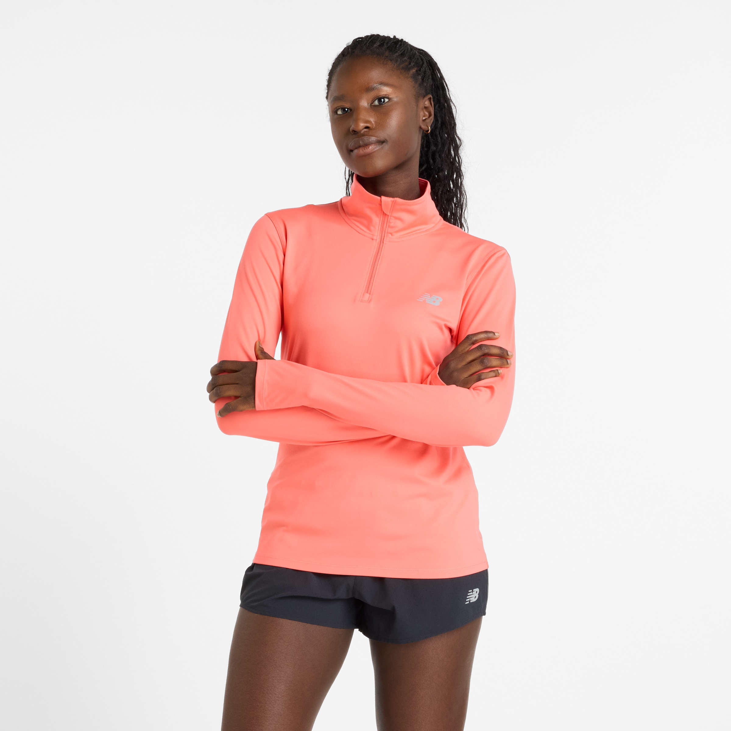 New Balance Laufshirt "Sport Essentials Space Dye Quarter Zip" günstig online kaufen