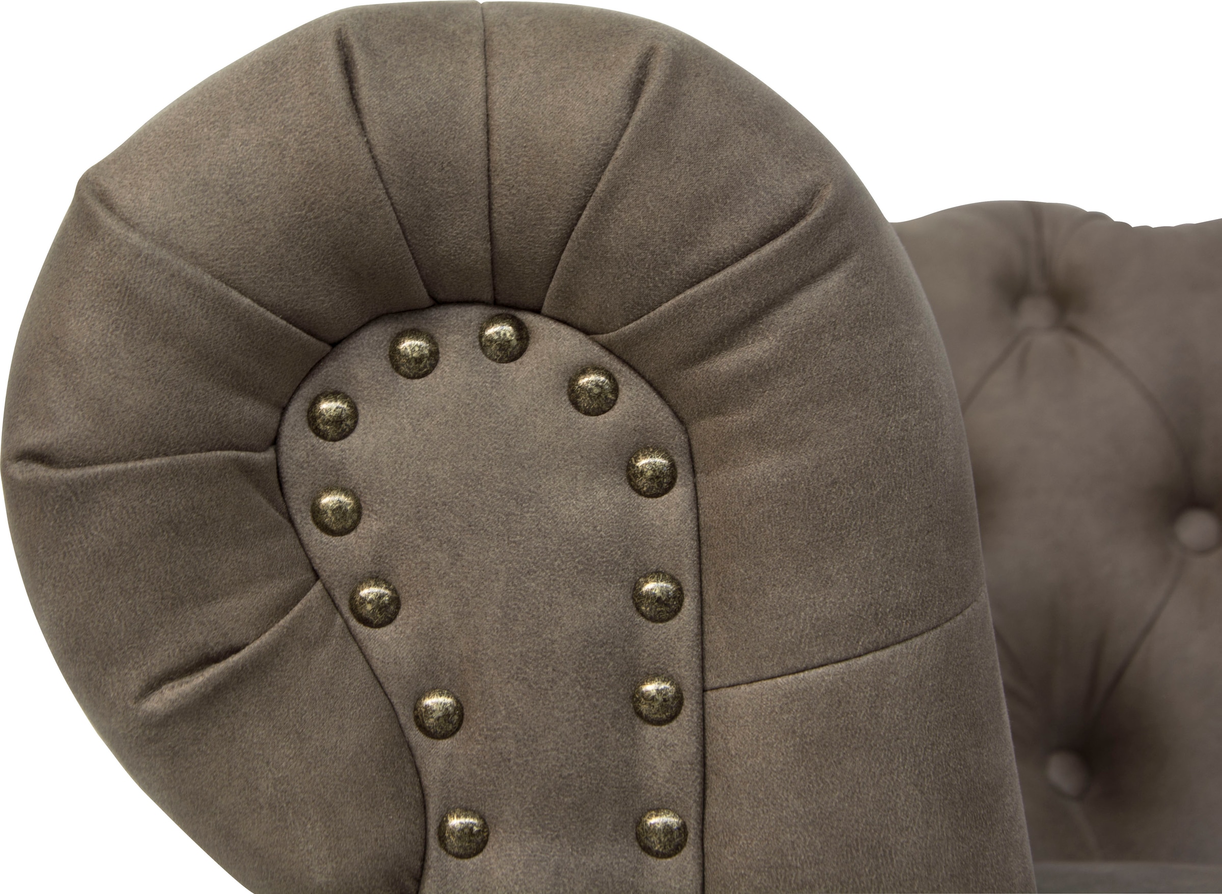 Home affaire Chesterfield-Sofa »Aarburg«, aufwändige Knopfheftung und Ziernägel im Chesterfield-Design