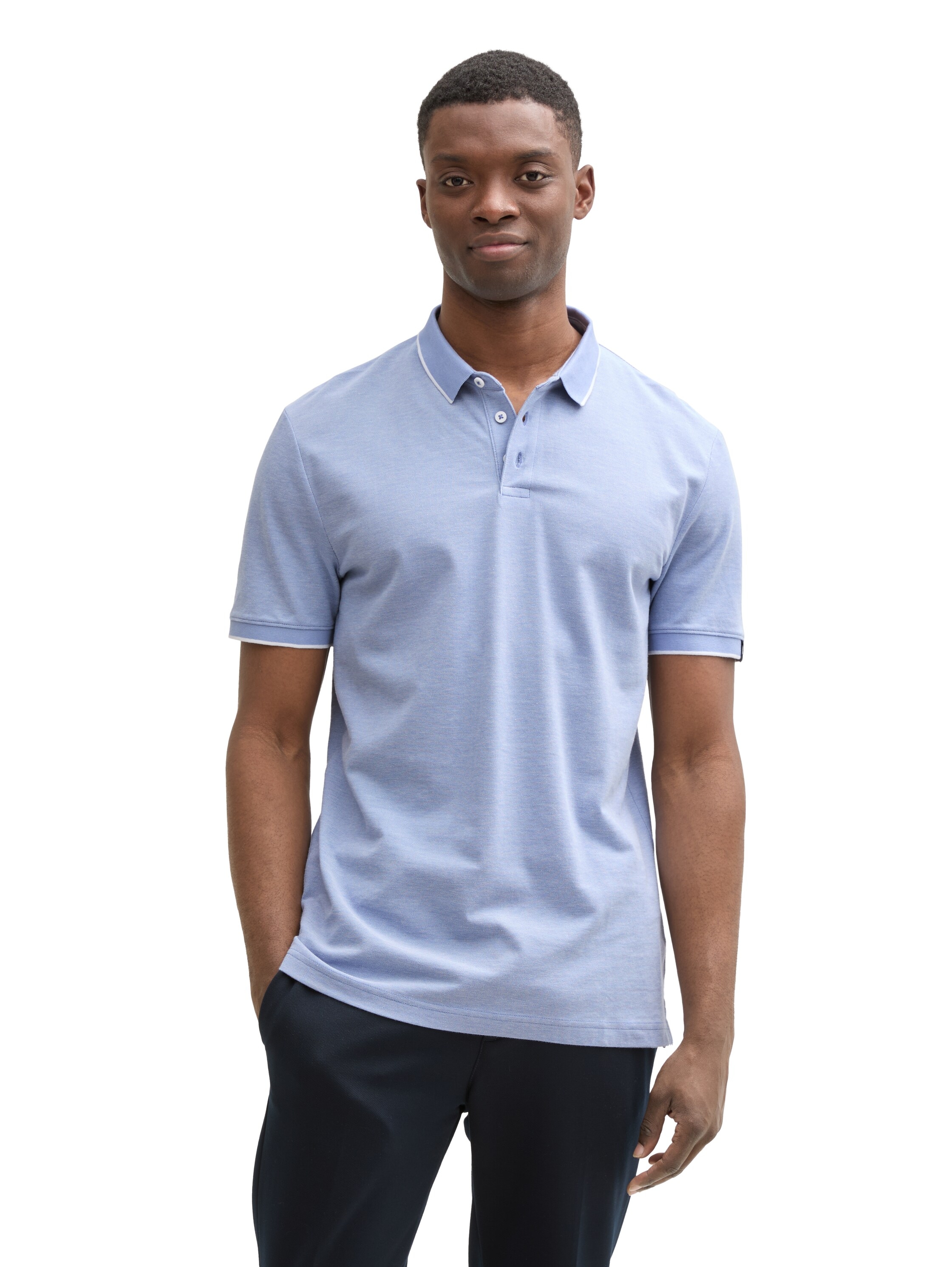 TOM TAILOR Denim Poloshirt, mit Kontrastdetails günstig online kaufen
