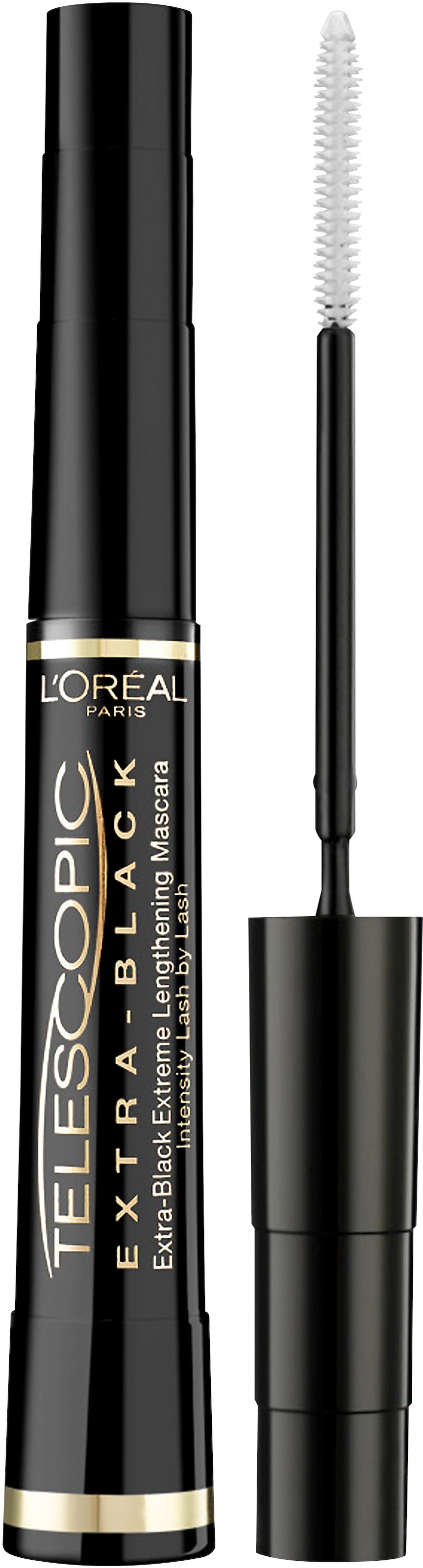 L'ORÉAL PARIS Mascara »Telescopic Mascara Extra Black«, mit patentierter flexibler Bürste