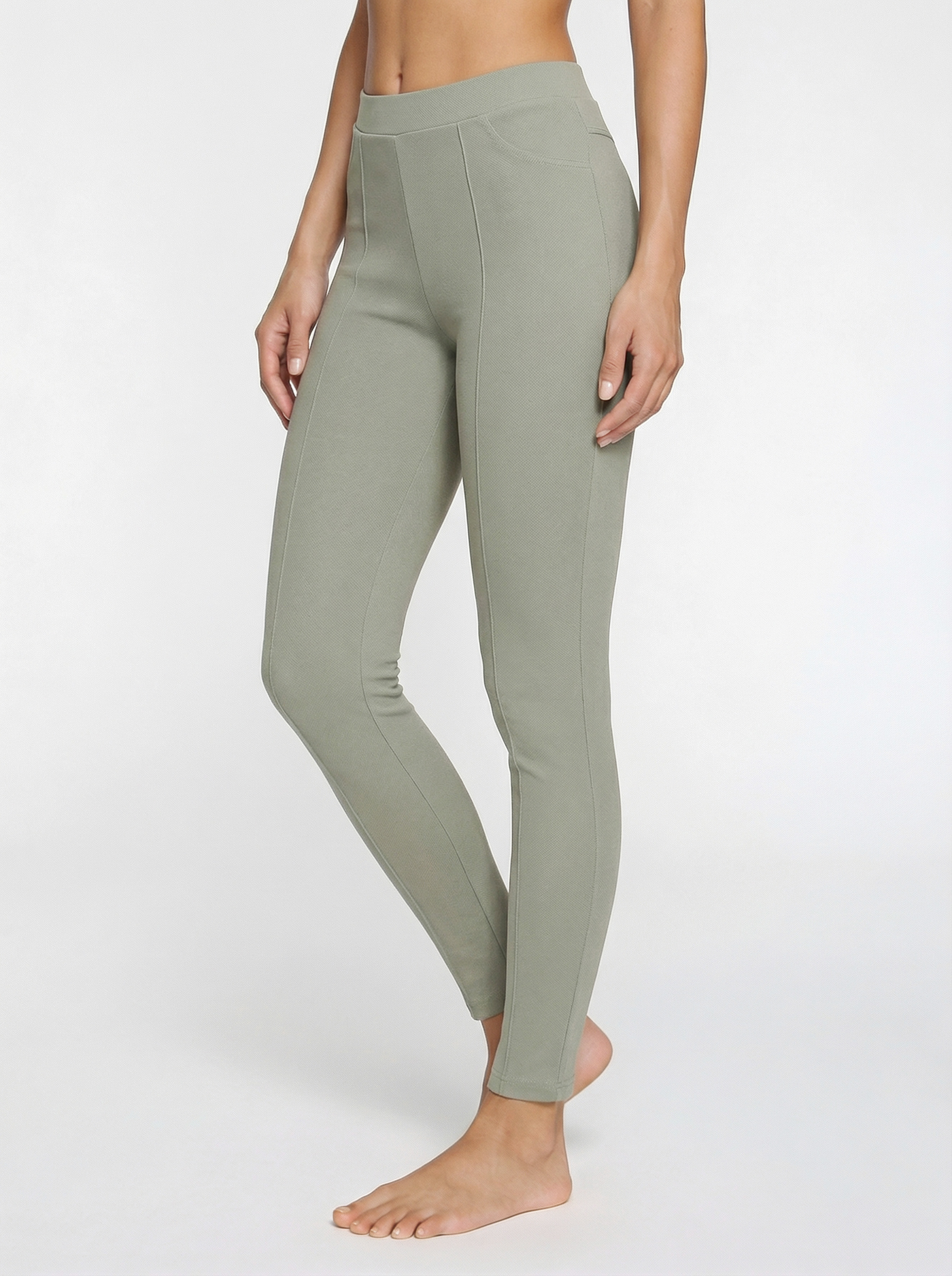 LASCANA Leggings "Jeggings" mit kleiner Biese vorne am Bein