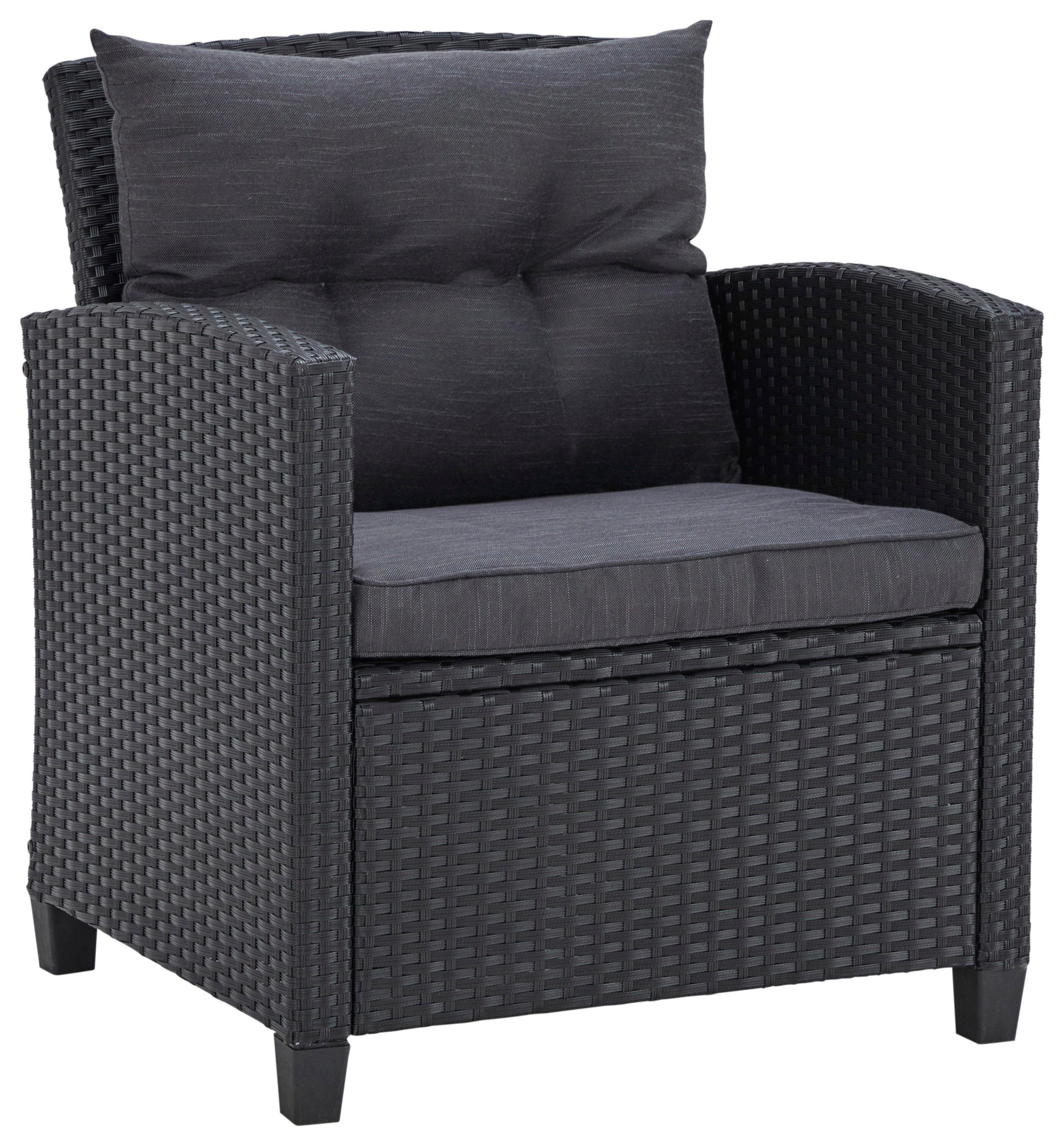 Thumbnail - KONIFERA Gartenlounge-Set "St. Tropez" Set, 1x2er Sofa, 2x Sessel,1x Tisch 90x55x42,5cm, inkl. Auflagen, 11 tlg. Polyrat...