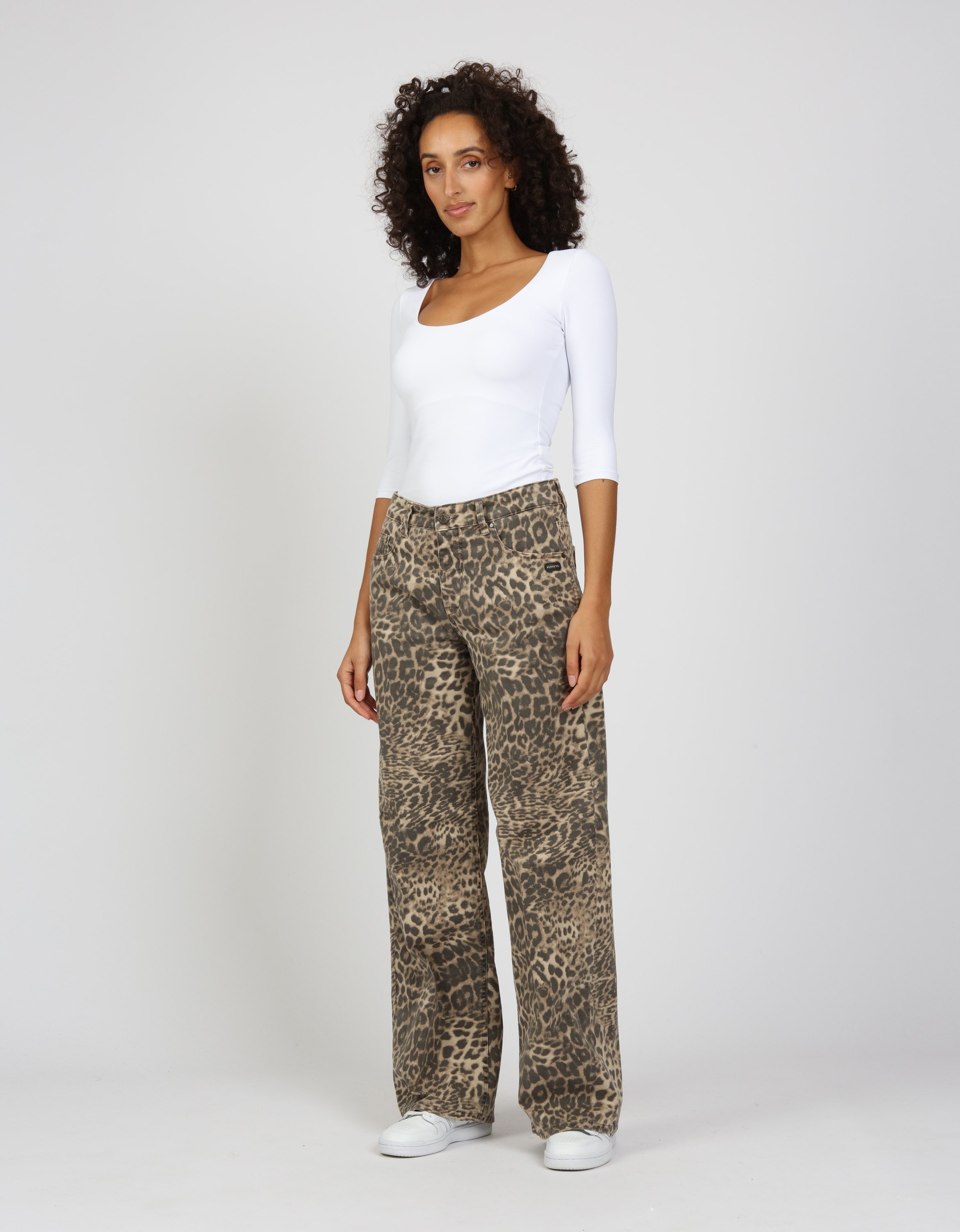 GANG Stoffhose »GANG Hosen Wide Fit 94CARLOTTA LONG«