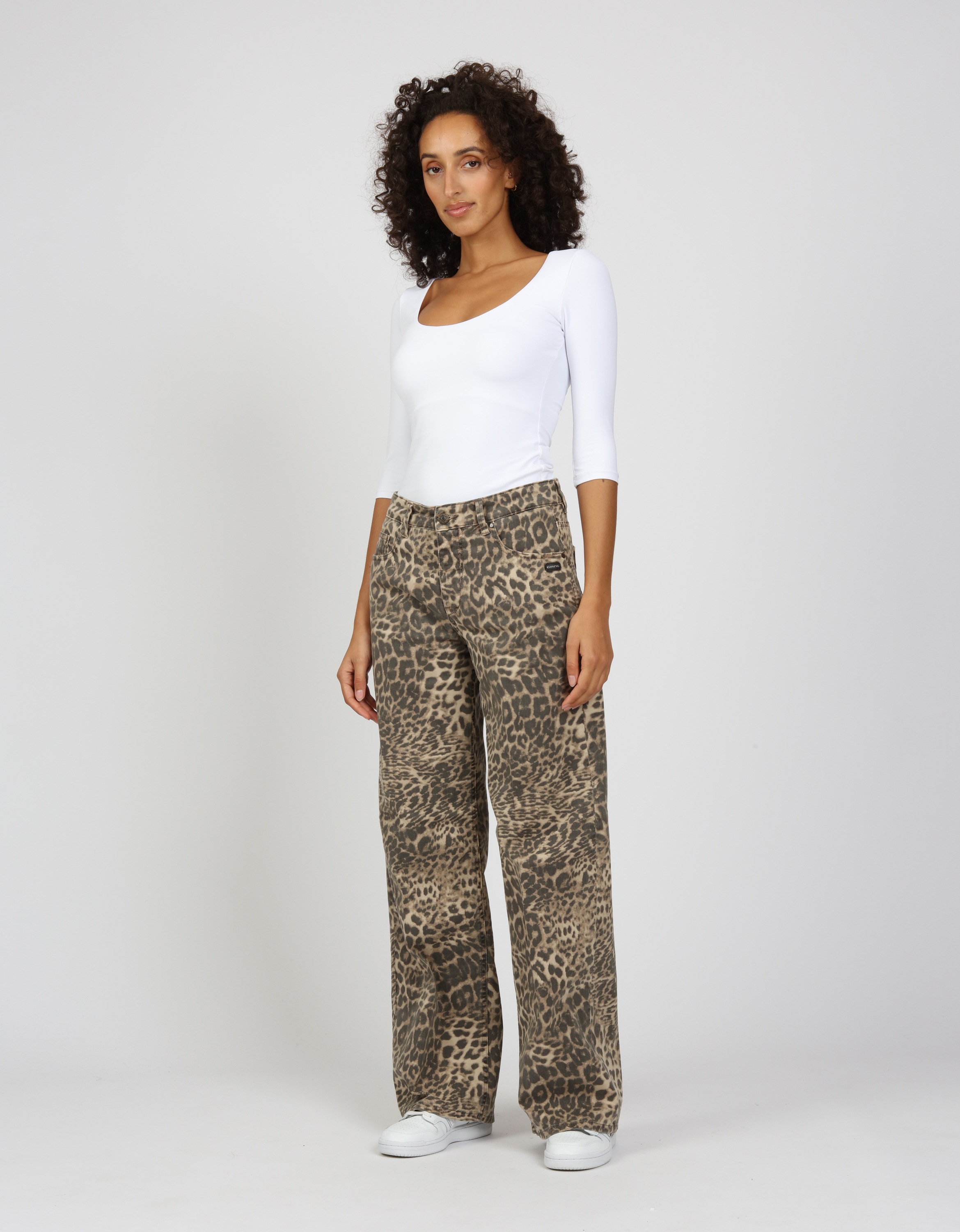 GANG Stoffhose "GANG Hosen Wide Fit 94CARLOTTA LONG" günstig online kaufen