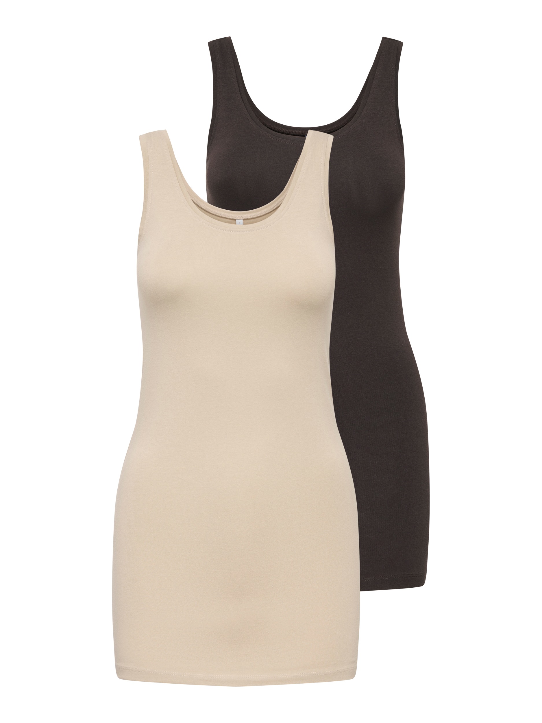 ONLY Tanktop "ONLLIVE LOVE NEW LONG TT 2PACK NOOS", (Packung, 2er-Pack) günstig online kaufen