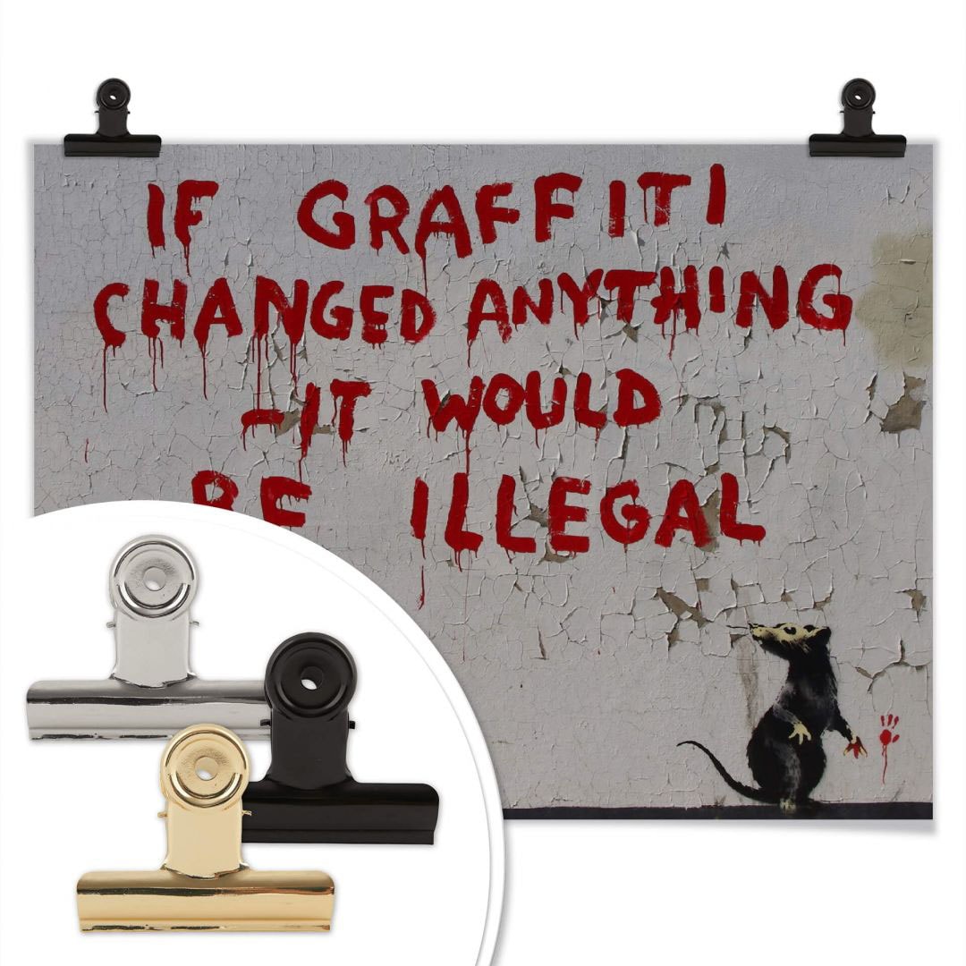 BAUR graffiti Poster, Wall-Art Graffiti, Bild, anything«, Wandposter Wandbild, kaufen »Straßenkunst St.), (1 | If changed Poster
