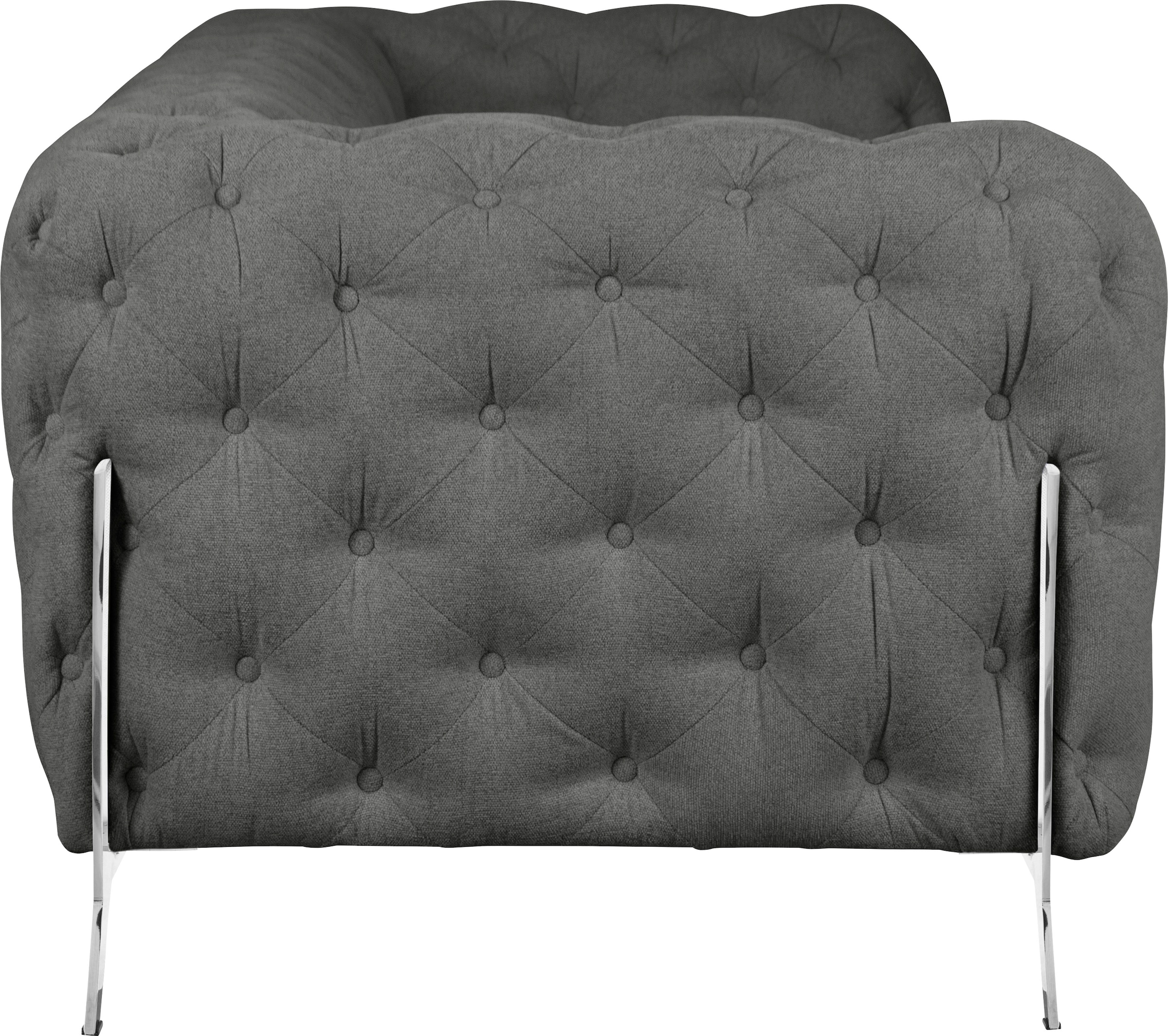 Leonique Chesterfield-Sofa »Amaury«, aufwändige Knopfheftung, moderne Chesterfield Optik, Fußfarbe wählbar