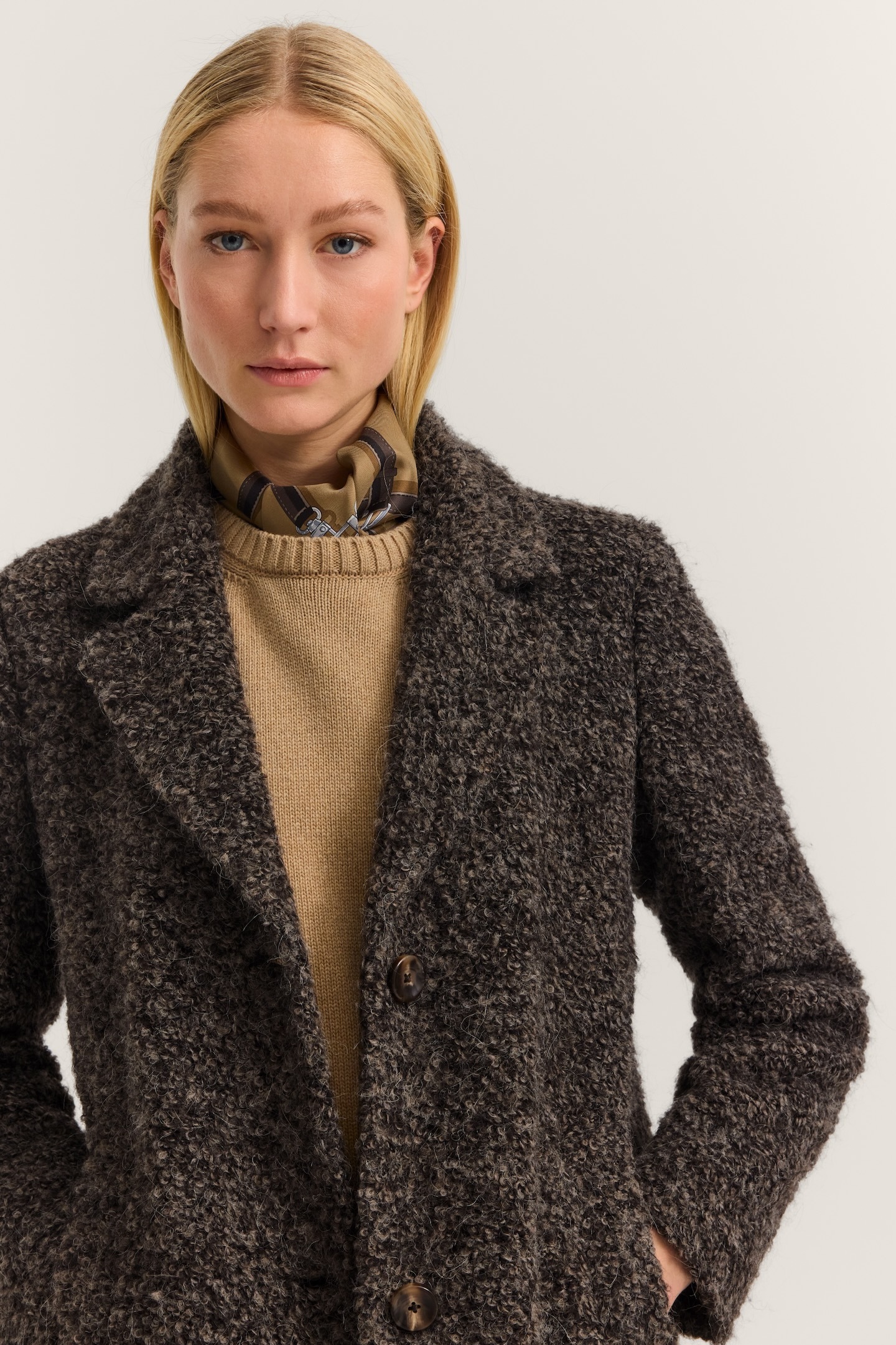 bugatti Kurzmantel »Comfort Fit«, mit Flexcity Stretch in Boucléqualität