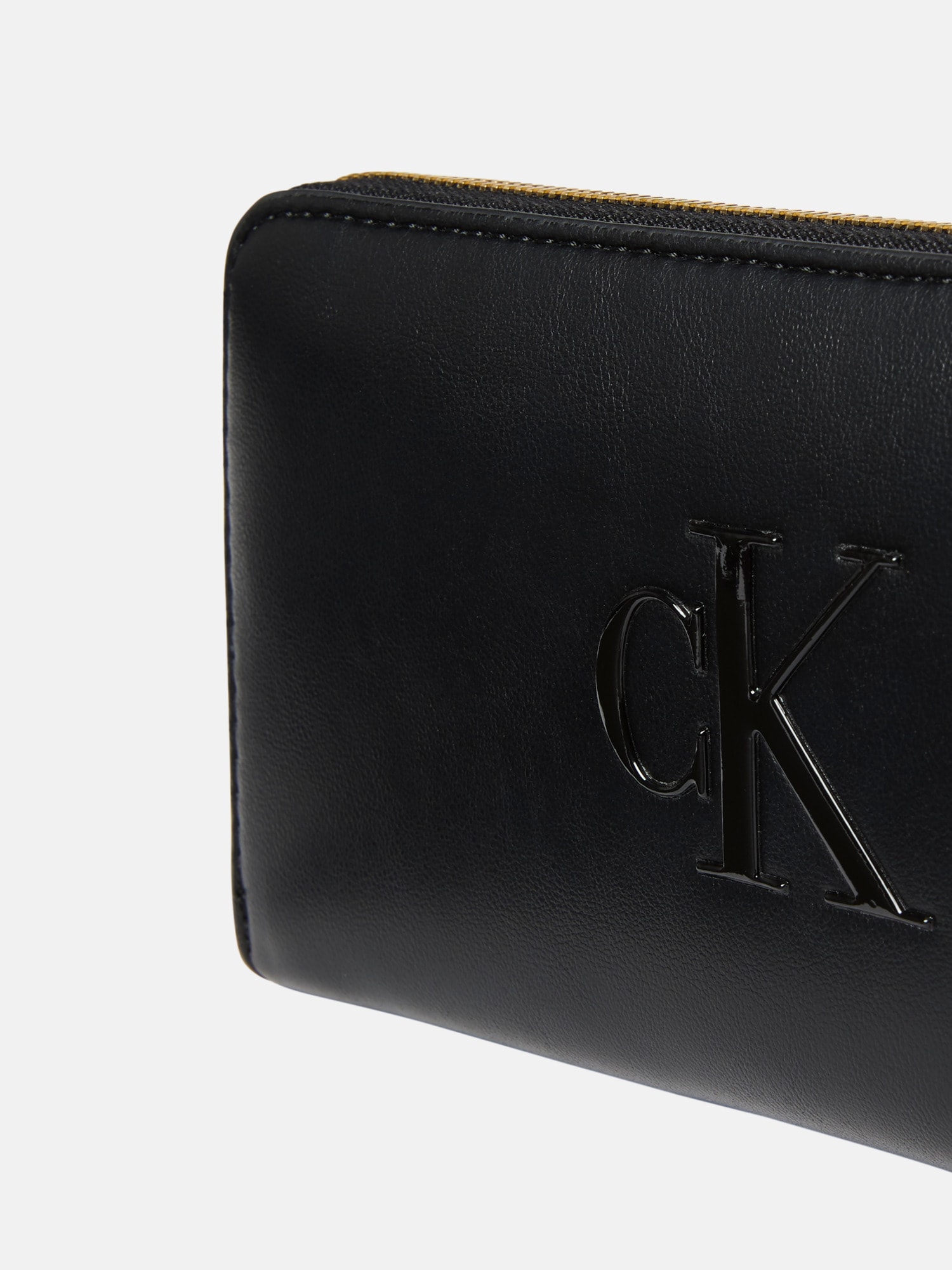 Calvin Klein Geldbörse »RAISED CK LONG ZIP AROUND«, Damen Geldbeutel, Portemonnaie mit CK-Logo