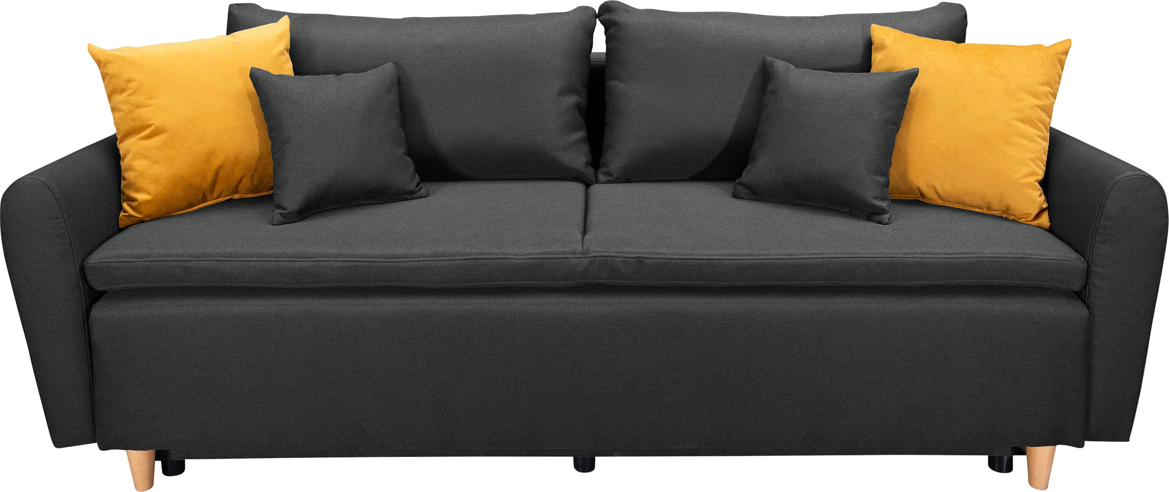 Home affaire Schlafsofa "Anika" mit Boxspringaufbau, Bettfunktion & Bettkas günstig online kaufen