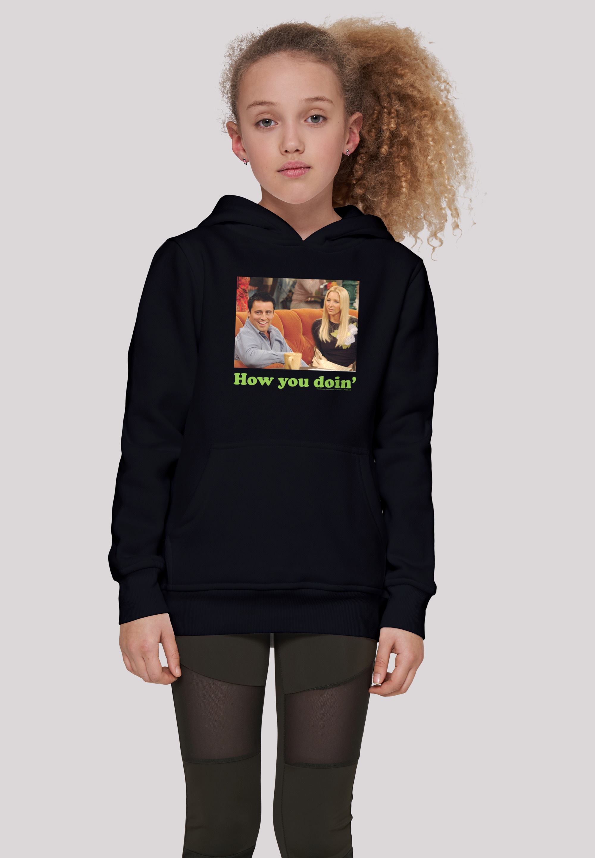 F4NT4STIC Hoodie »F4NT4STIC Kinder Friends How You Doin with Basic Kids Hoody«, (1 tlg.)