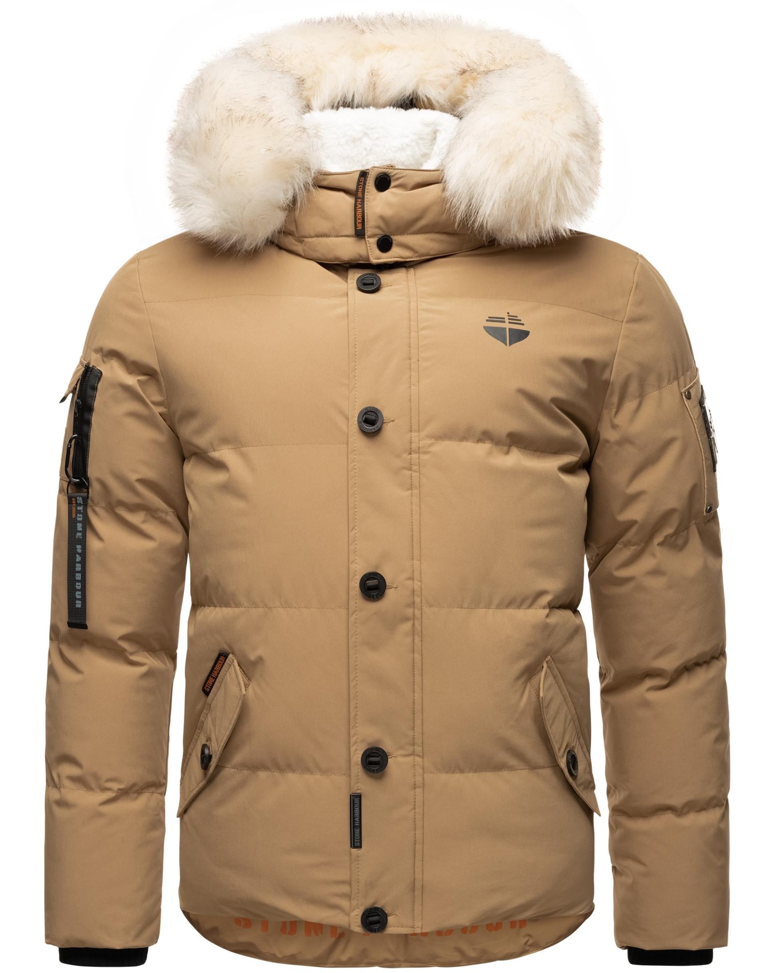 Stone Harbour Winterjacke "Halvaar", mit Kapuze, stylischer Winterparka mit abnehmbarer Kapuze