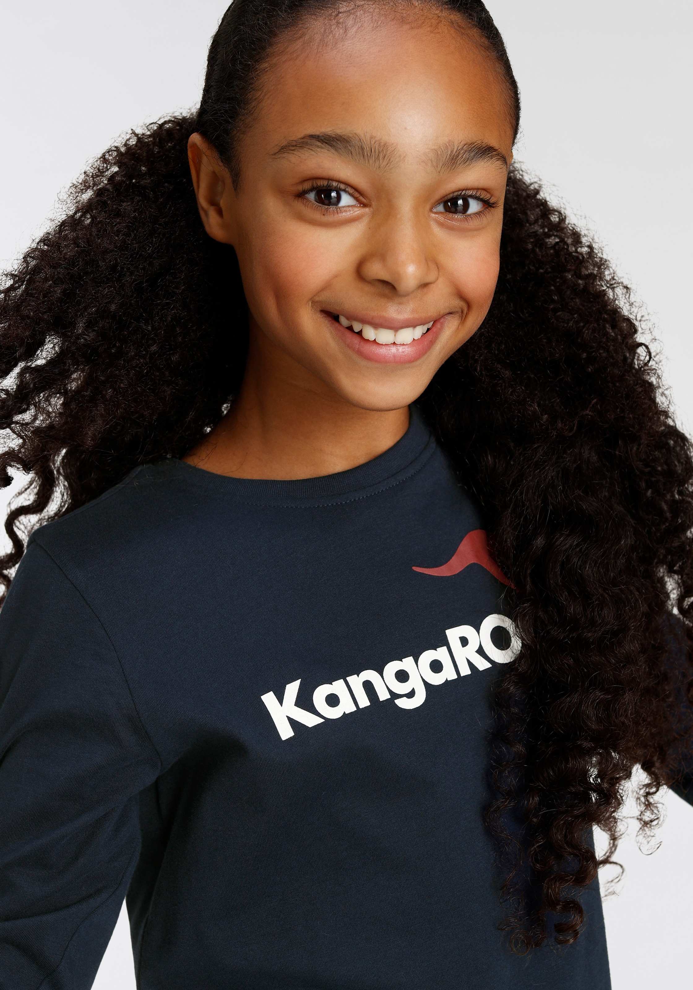 KangaROOS Langarmshirt »Basic | bestellen Logo« BAUR