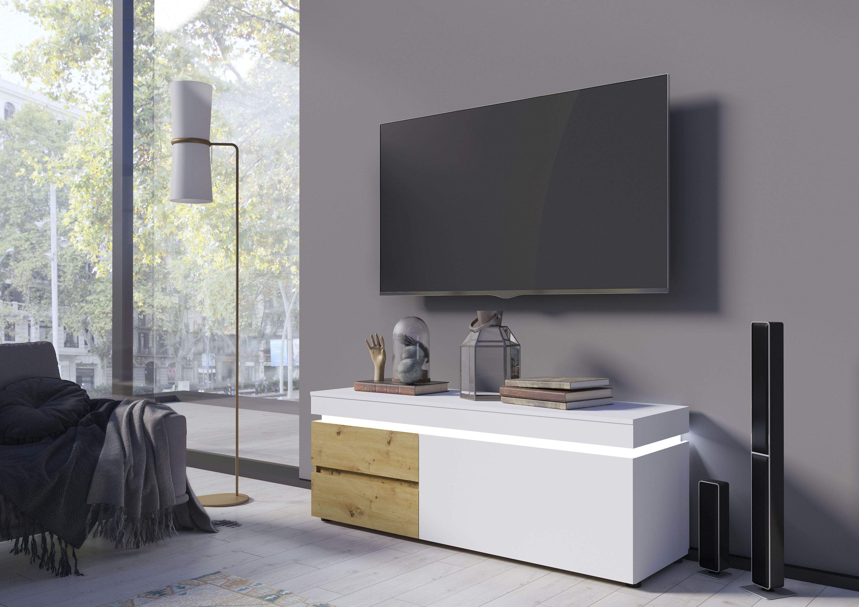Home affaire Lowboard "Luci" Breite 150 cm