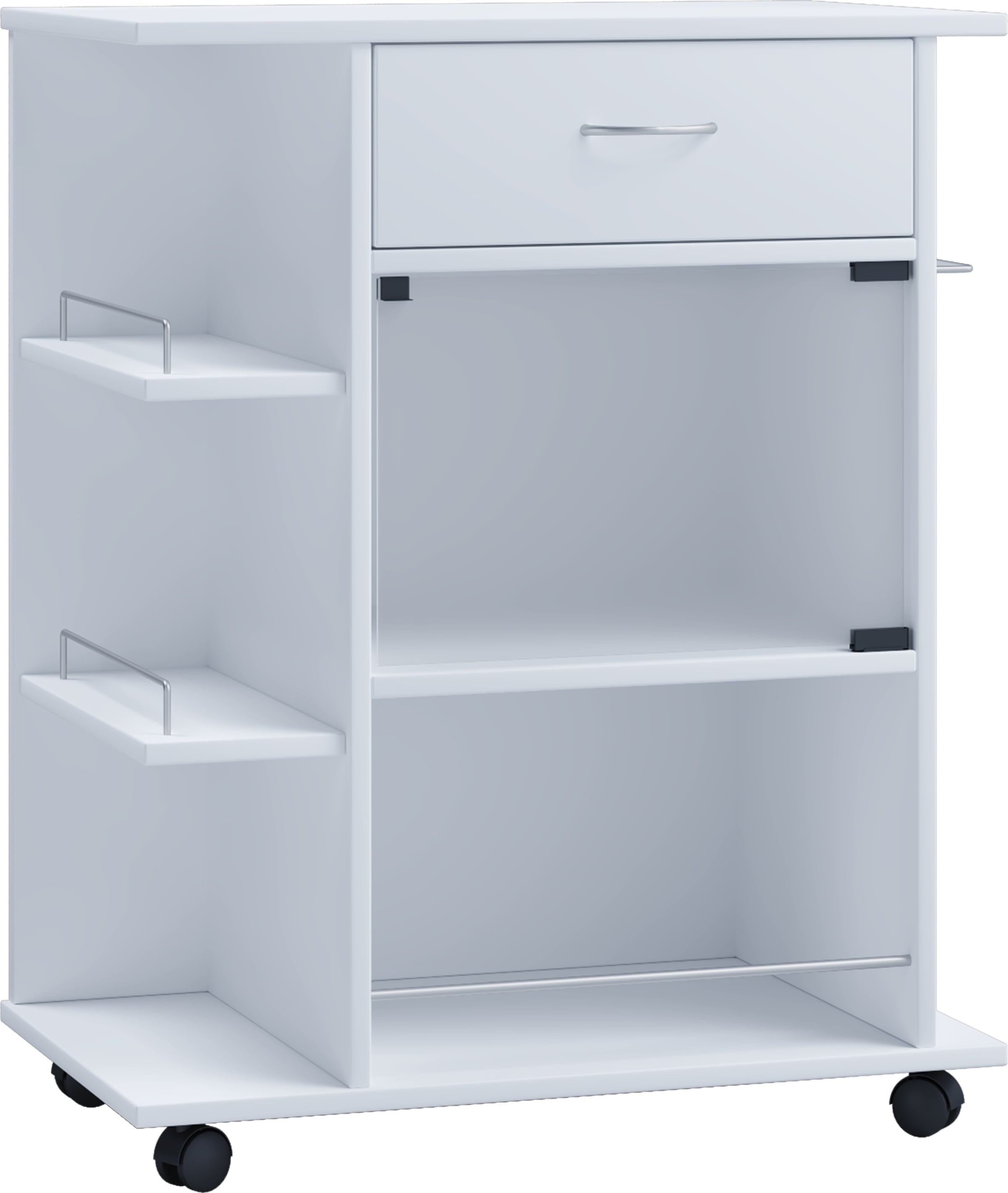 VCM Beistellschrank »VCM Küchenwagen | Rollwagen mit Schublade und Ablage | Maße Küchenwagen ca. H. 80 x B. 65 x T. 39 cm | rollbar | Servierwagen - Pocis«, (1 St.)