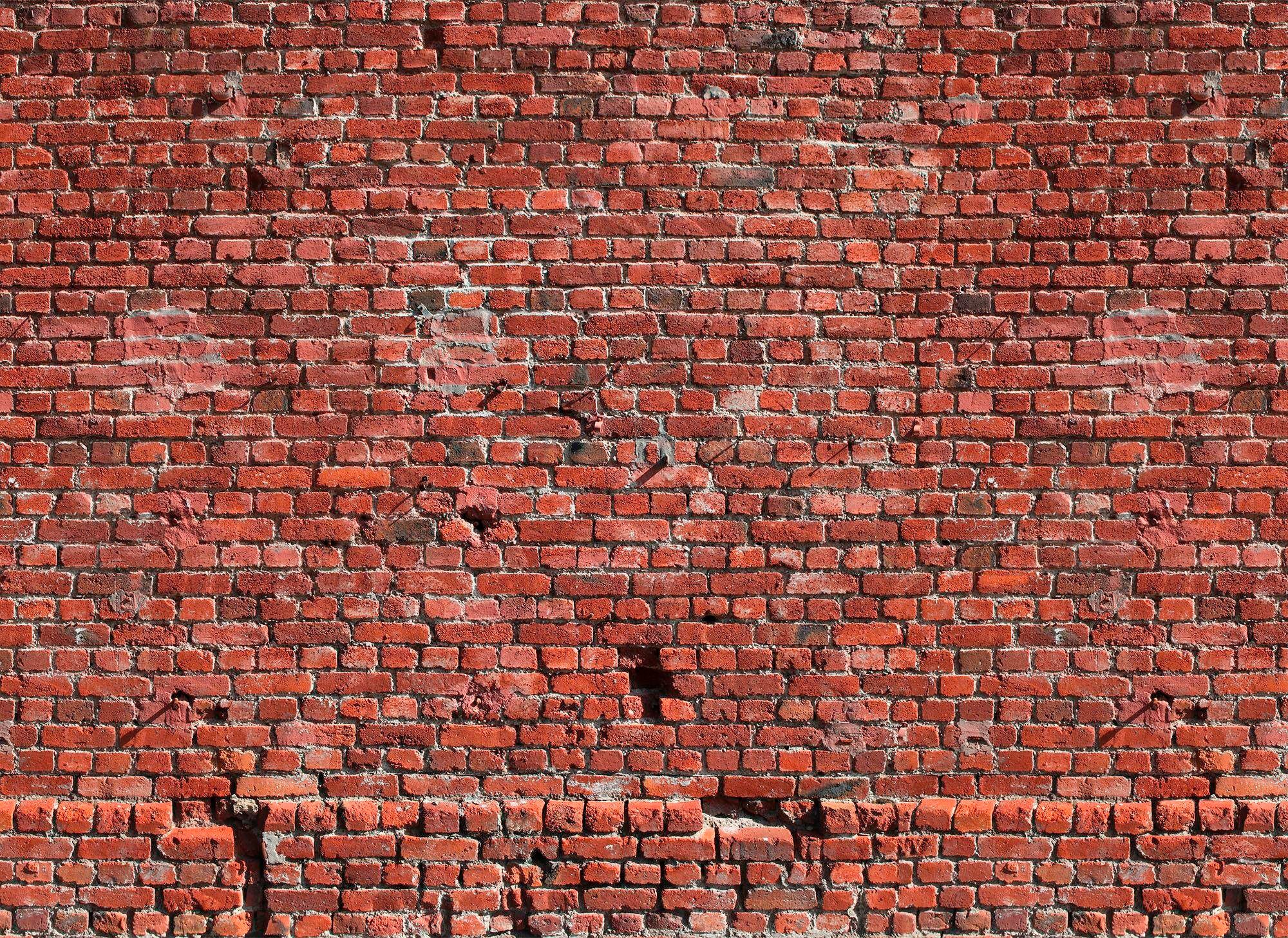 living walls Fototapete "Klinker Backstein" glatt Vlies, Wand, Schräge