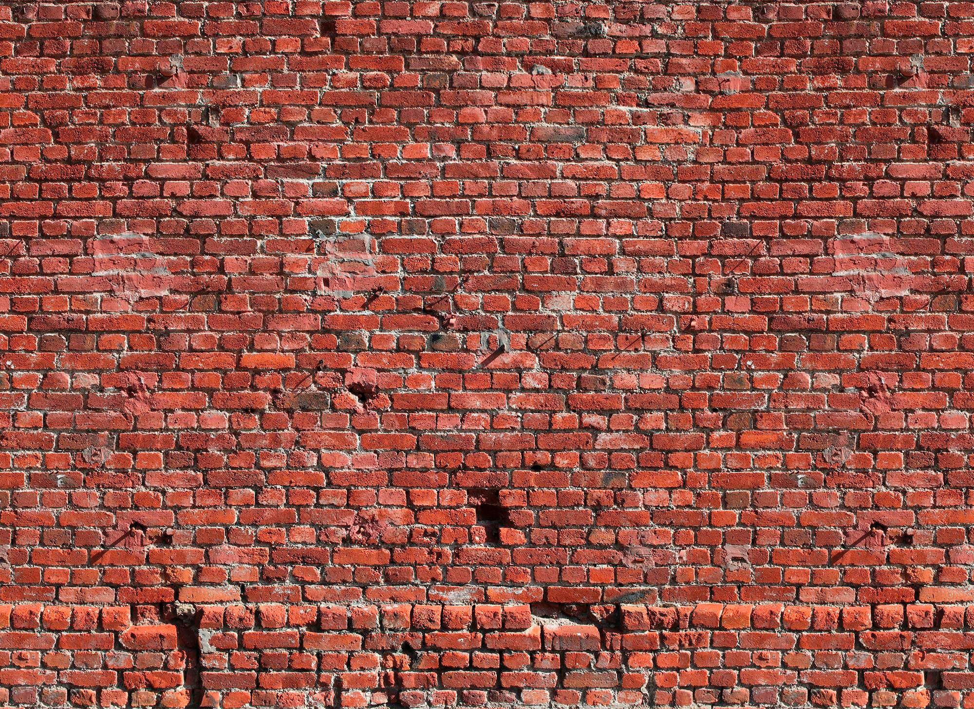 living walls Fototapete "Klinker Backstein", Vlies, Wand, Schräge